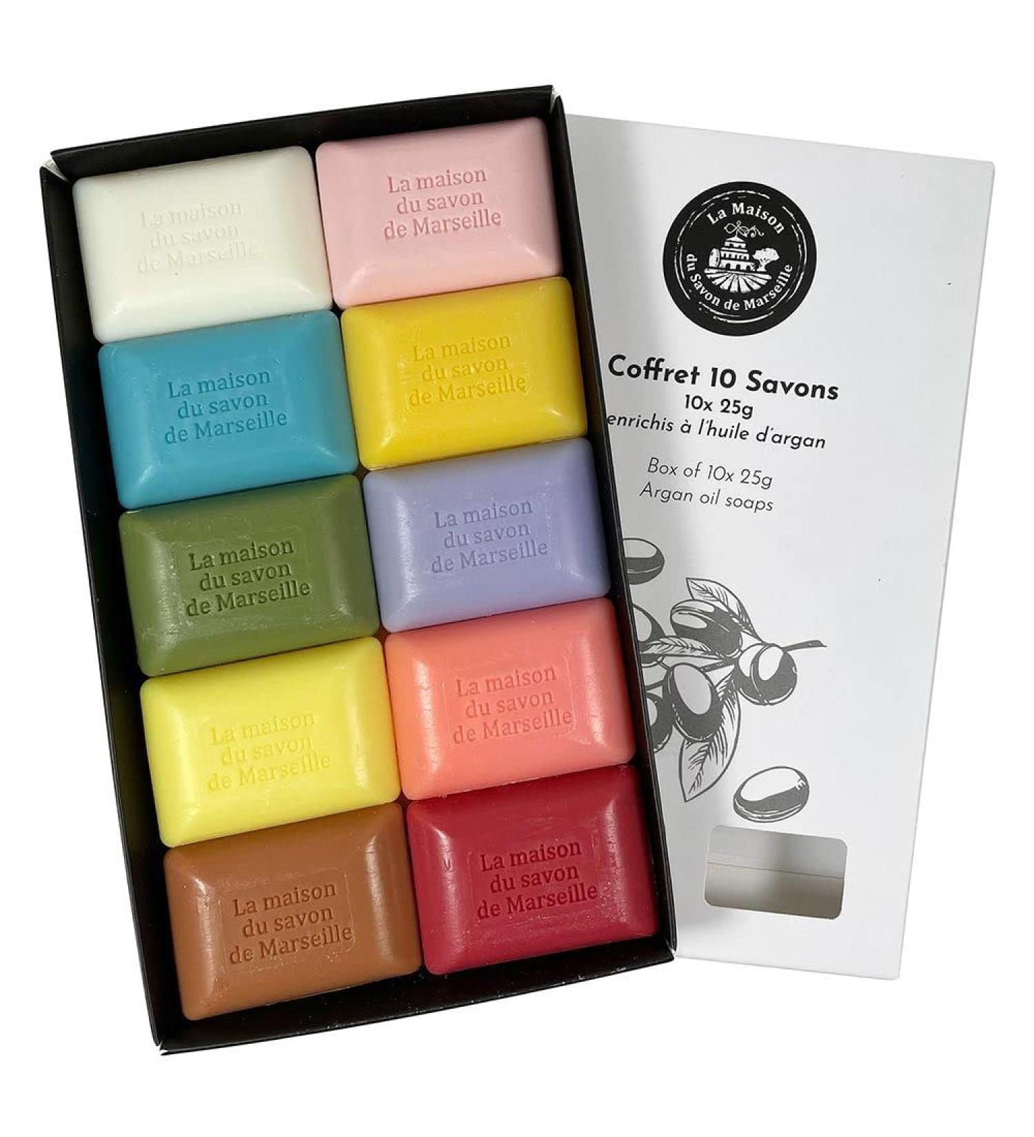 Pack of 10 Argan Oil Soaps - 25g | Hotel Collection by Maison du Savon de Marseille - International Shipping - Buy Online on SooperMarket.com