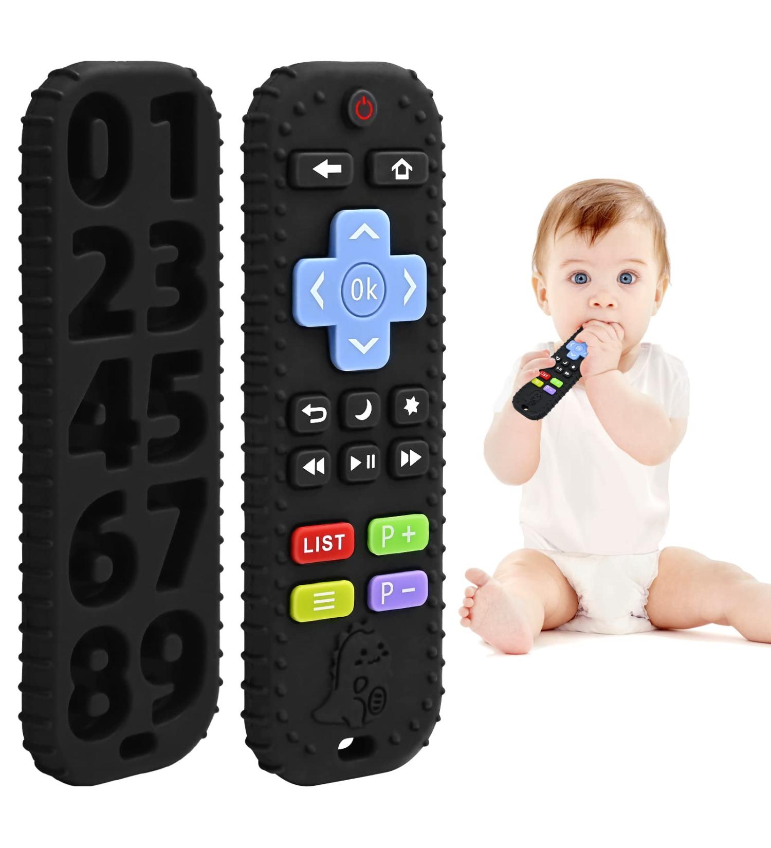 Tooth Forces for Babies 0-12 Months | Remote Control Teething Aid & Silicone Bath Toys for Toddlers | Perfect Gifts for Autism | Black - Buy Online on SooperMarket.com