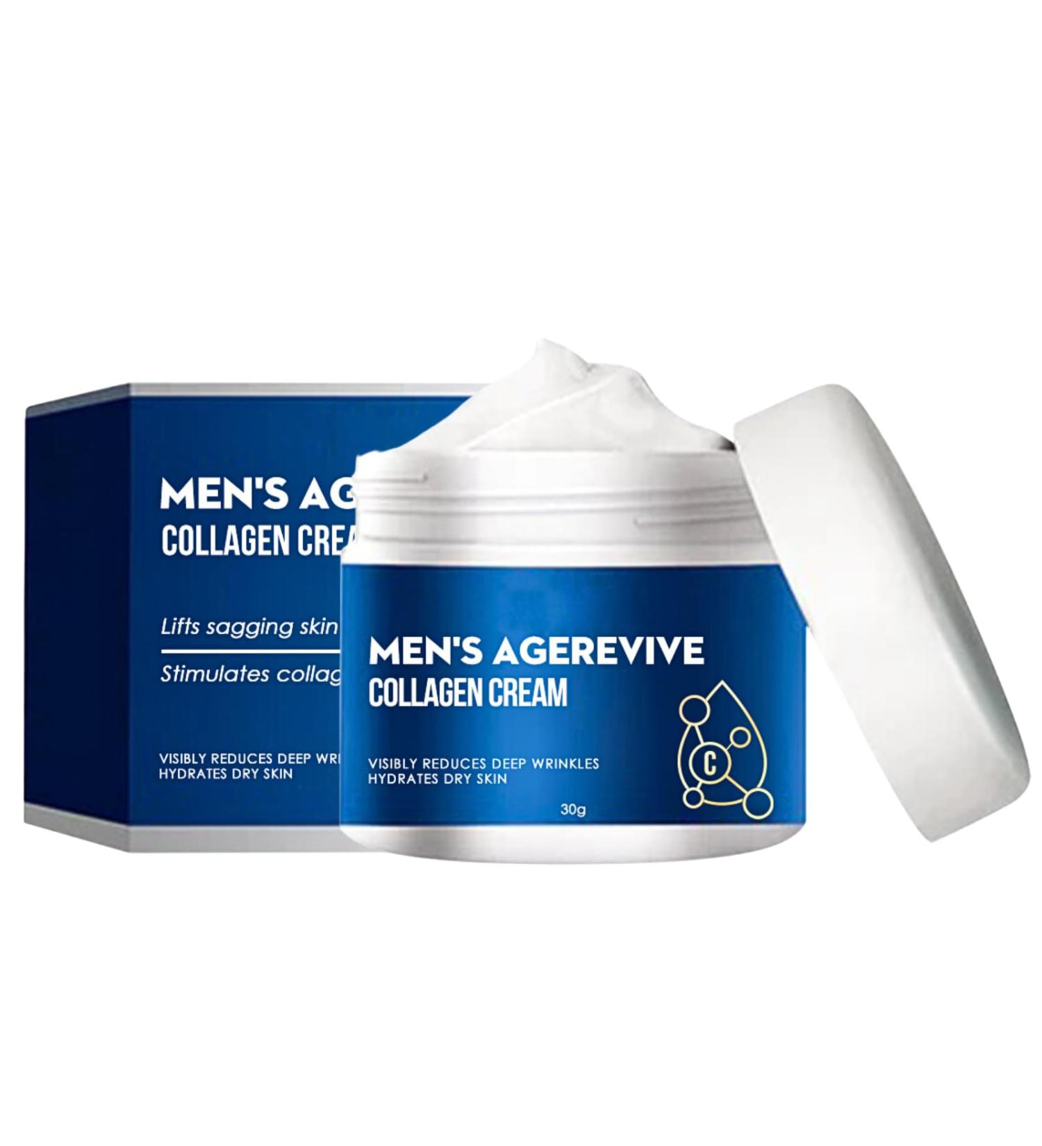 Men's Age revive Collagen Cream Mens Face Cream Collagen Moisturiser for Men Mens Anti Aging Face Cream Mens Face Moisturiser Reduce Fine Lines and Wrinkles Firm & Smooth Skin Hydrating - Buy Online on SooperMarket.com