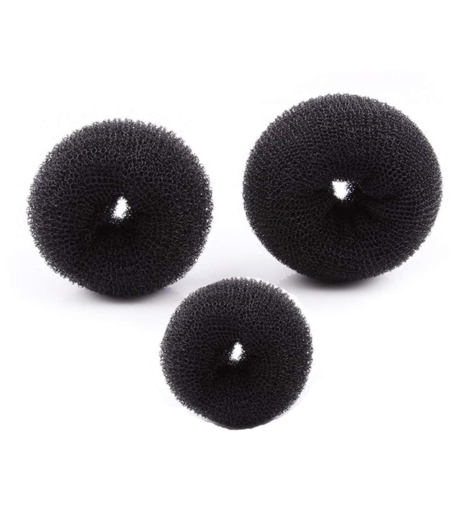 3PCS(Small+Medium+Large) Women Hair Bun Maker Styler Rings Donut Buns Doughnut Shaper Chignon Former Bun Updo Hair Styling Accessories Black - Buy Online on SooperMarket.com