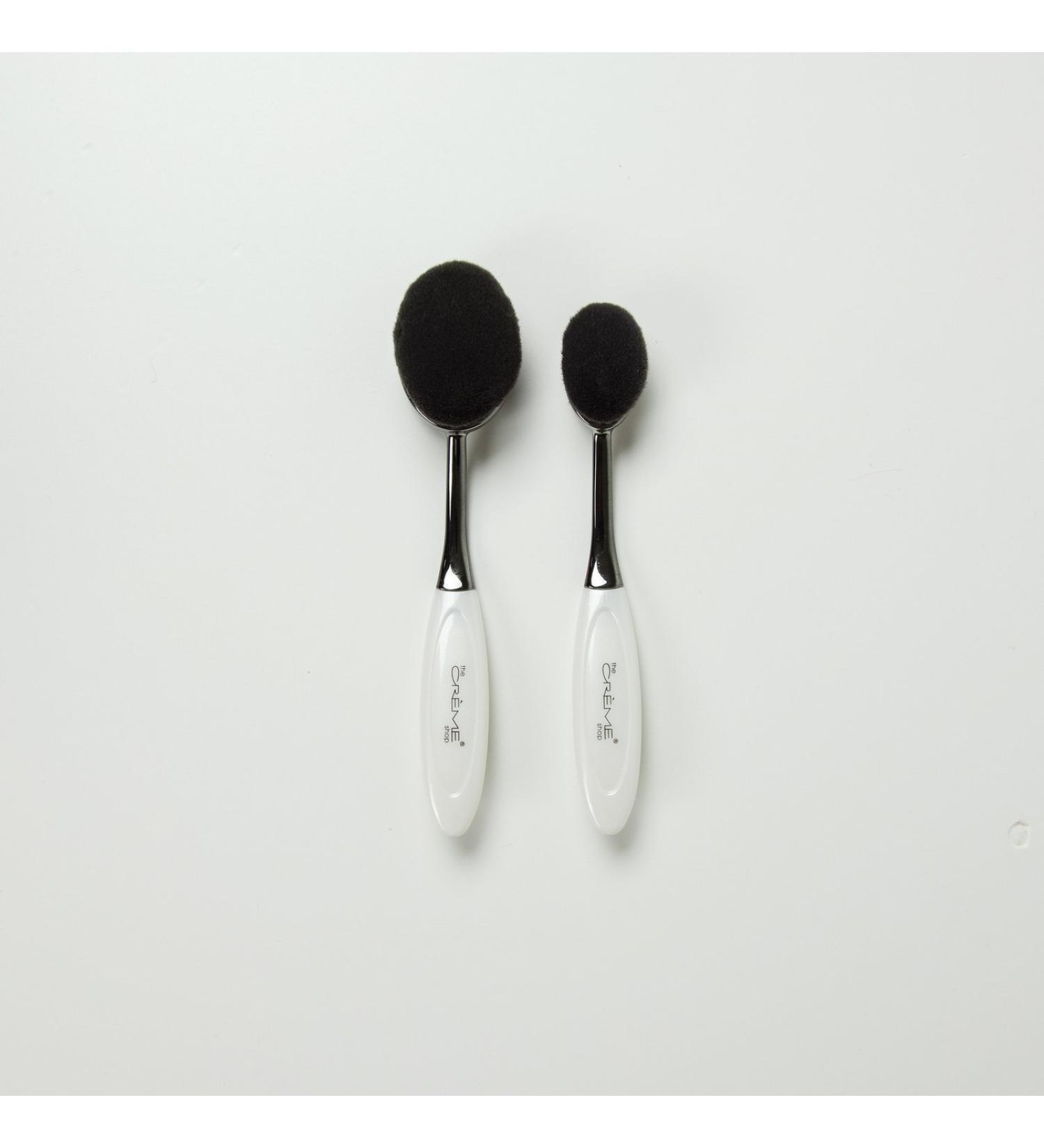 The Cr me Shop Korean Cosmetics Beauty Makeup Defining easy-to-use - OMG White(Foundation/Powder & Contour/Concealer Brush Set)