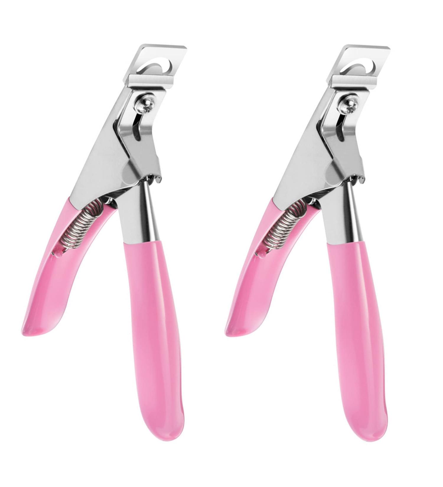ONNPNN Acrylic Nail Clipper Set - Professional Stainless Steel Edge Cutter for False Nails - U-Shaped Clippers for Salon & Home Use - Buy Online on SooperMarket.com