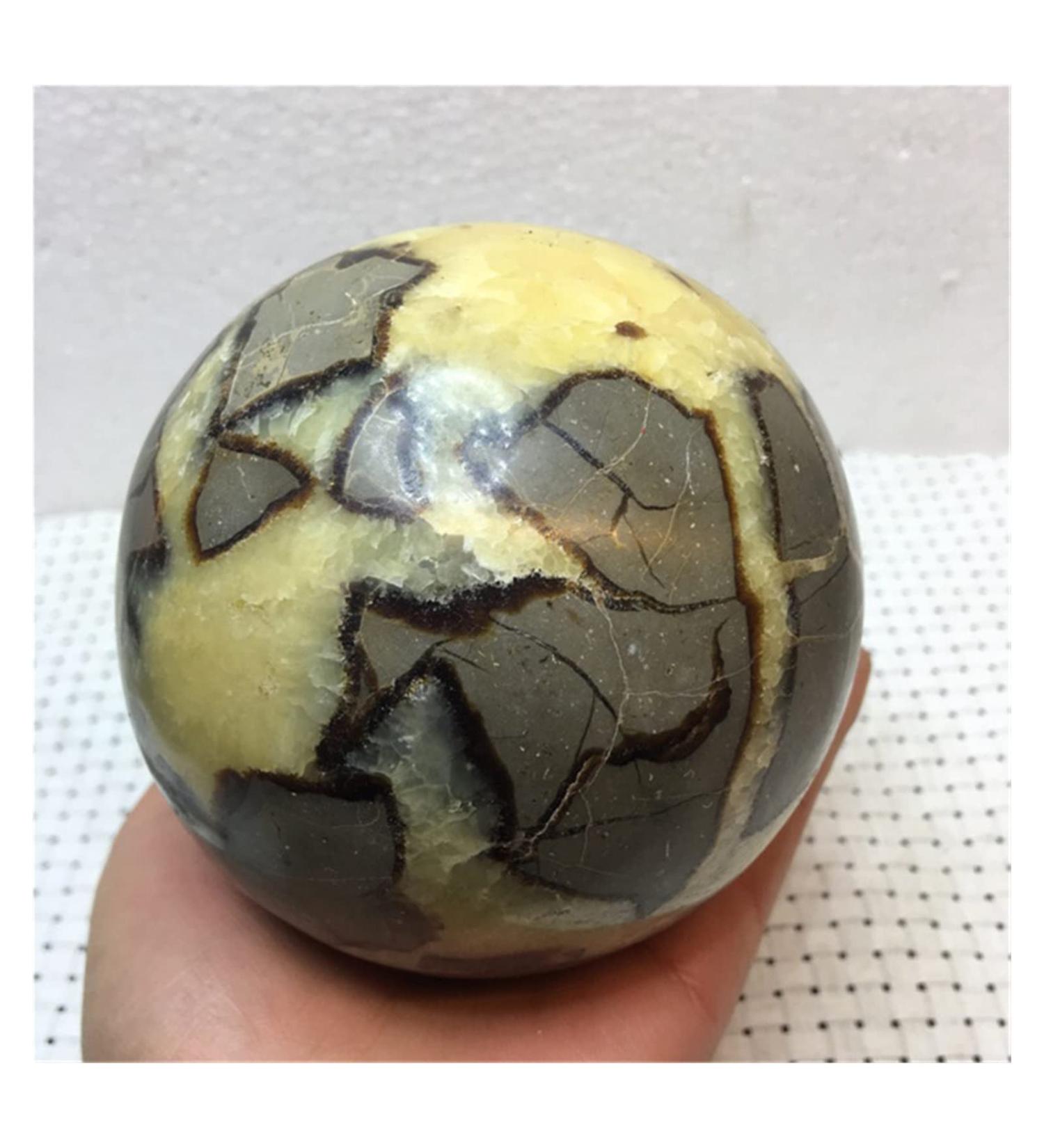 Natural Crystal Rough Natural Sphere Beautiful Natural Dragon Septarian Crystal Sphere Ball Stone 1pc for Decoration Gift Decoration feng Shui. 65-75mm - Buy Online on SooperMarket.com