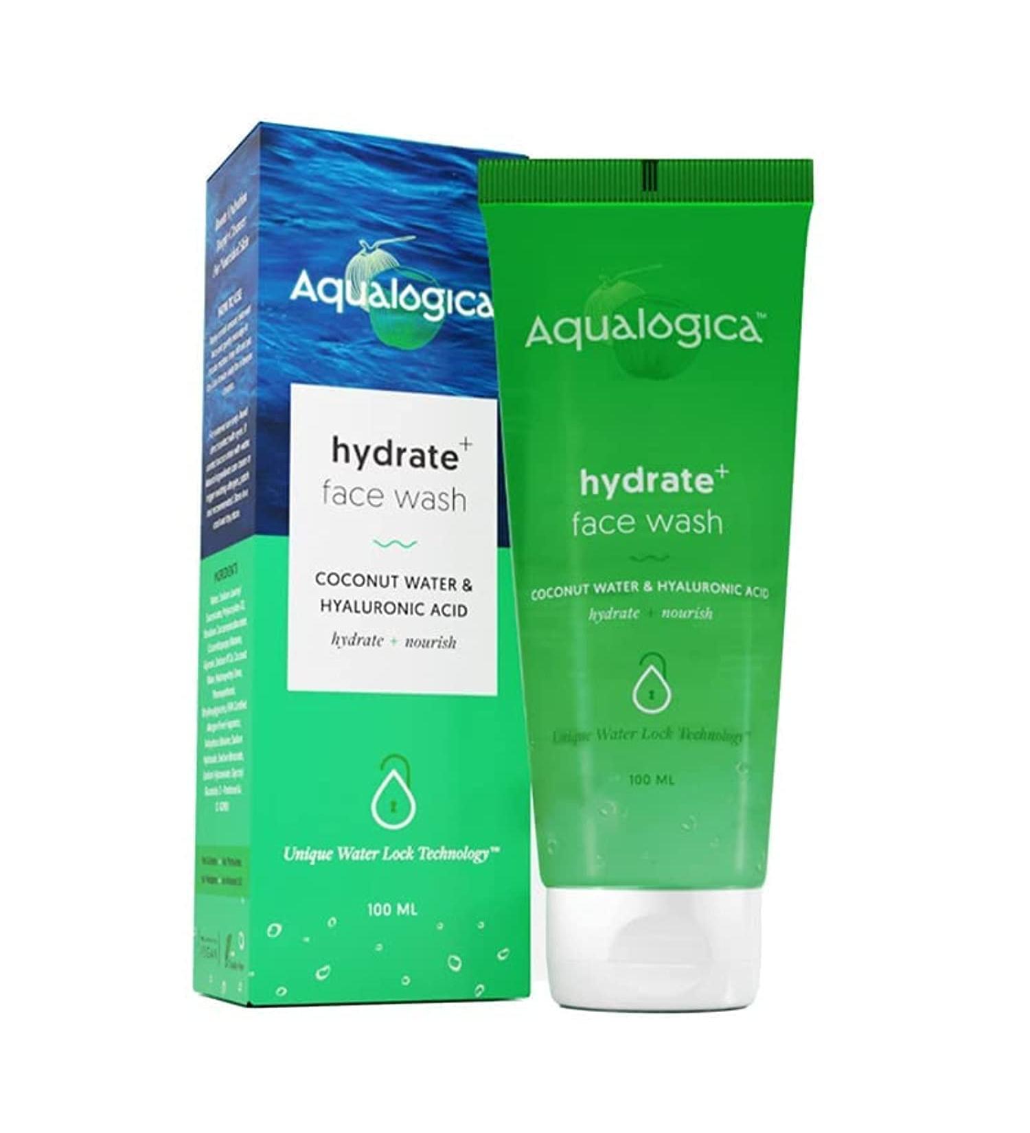 Hydrate+ Face Wash | Gentle Deep Cleansing & Hydration | Hyaluronic Acid & Coconut Water | Unisex Facial Cleanser for All Skin Types - 3.38 Fl Oz - Buy Online on SooperMarket.com