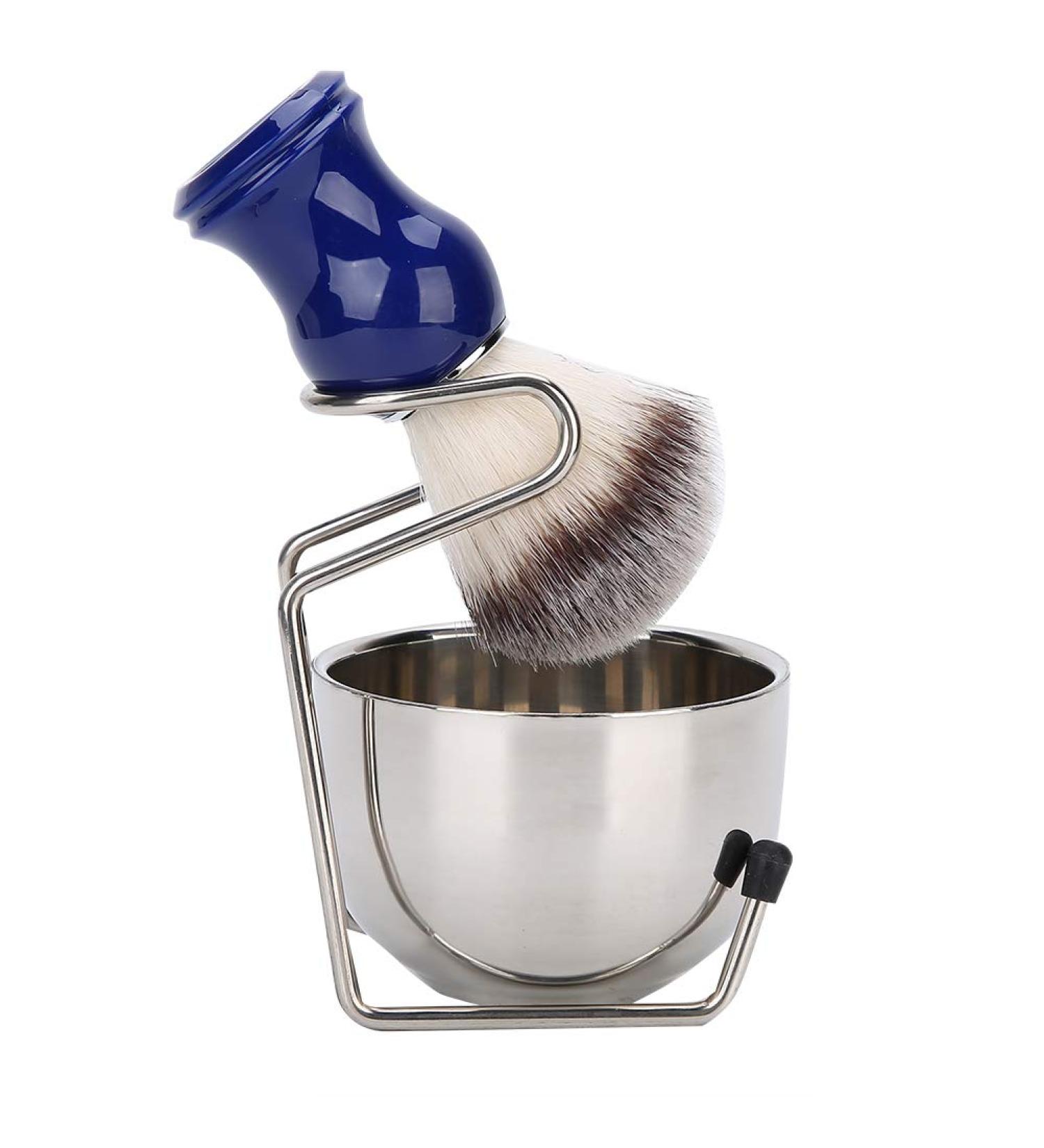 Premium Bart Shaving Brush Set - Durable Stainless Steel for Hairdressing | Large Capacity & Strong Fall Resistance - Buy Online on SooperMarket.com