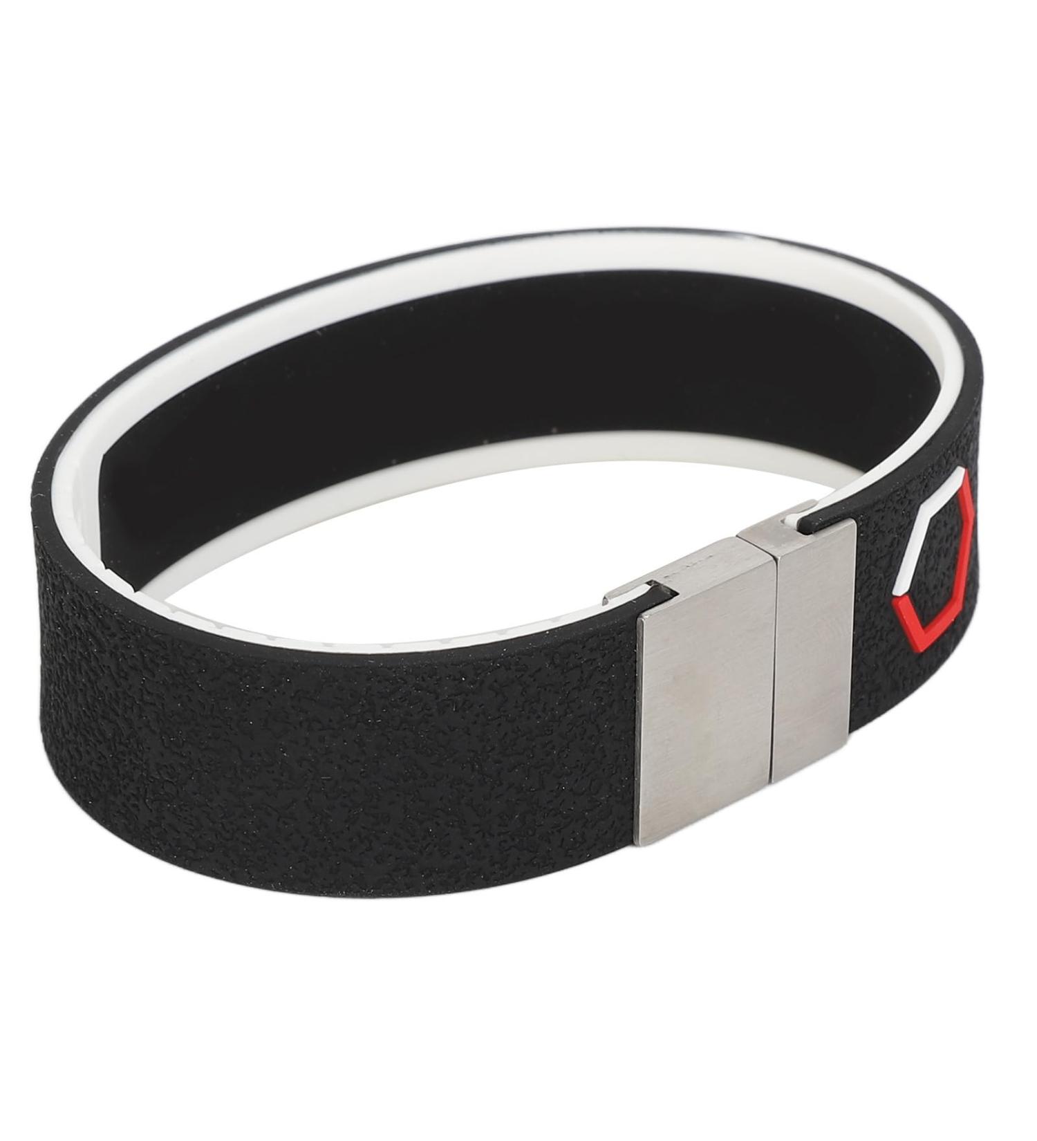 Jauarta Antistatic Bracelet - Energy Balance Anti-Fatigue & Electrostatic Removal - Silicone with Negative Ions (Black) - Buy Online on SooperMarket.com