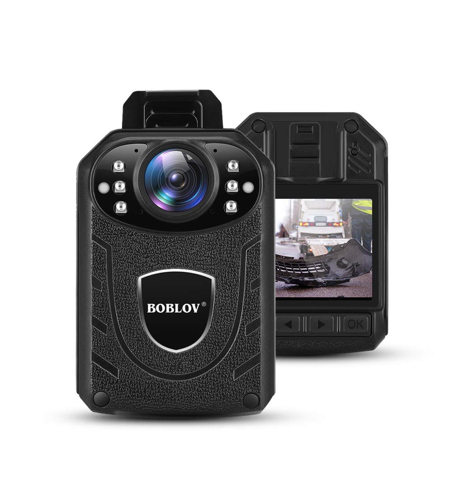 BOBLOV KJ21 Body Camera | 1296P | Memory Expand up to 128G | 8-10Hours Recording | Lightweight & Easy to Use | Clear Night Vision | Police Body Camera - Buy Online on SooperMarket.com