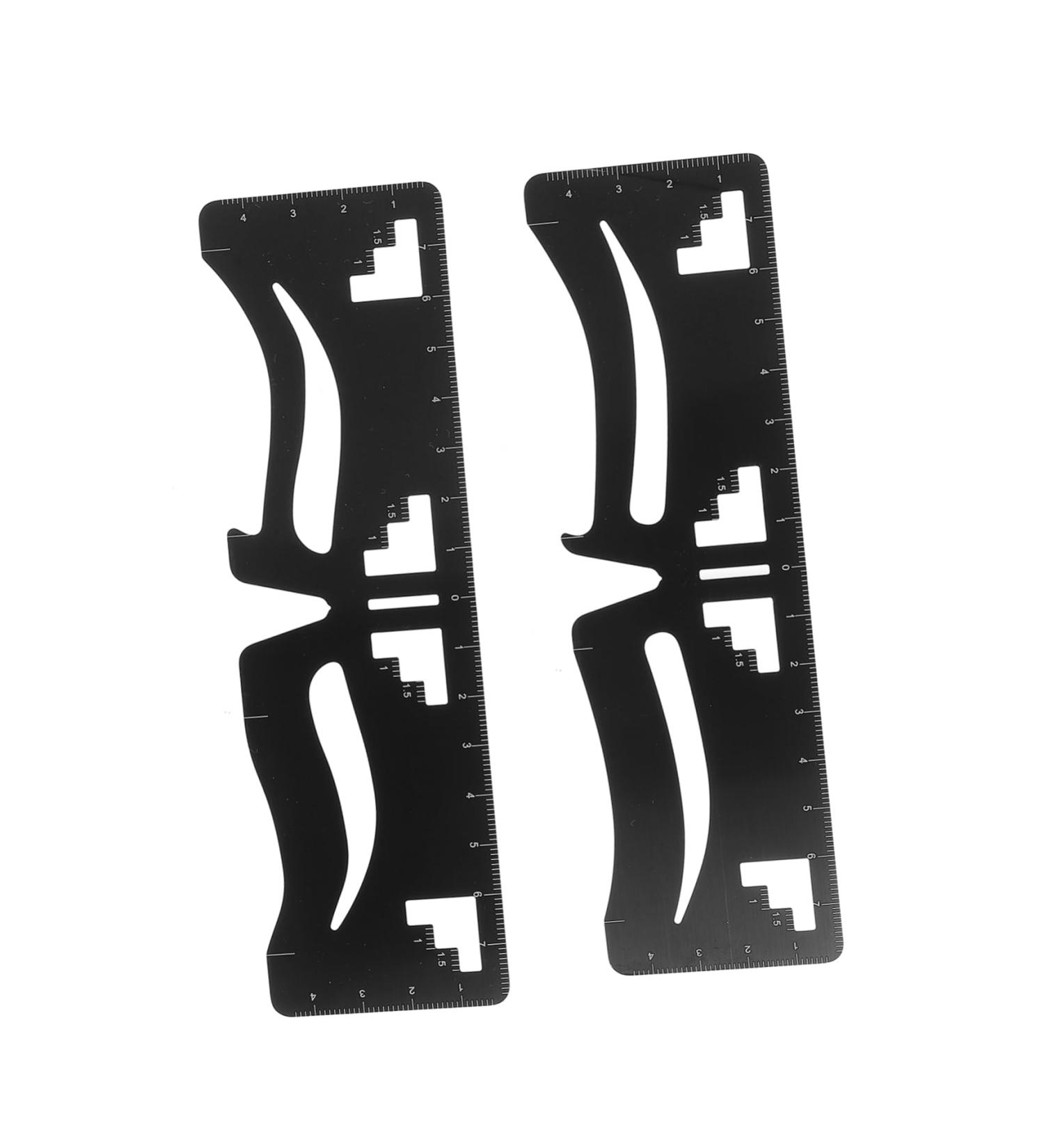 PLAFOPE 2pcs Eyebrow Ruler Microblading Template Mini Eyebrow Measuring Tool Eyebrow Trimming Designer - Buy Online on SooperMarket.com