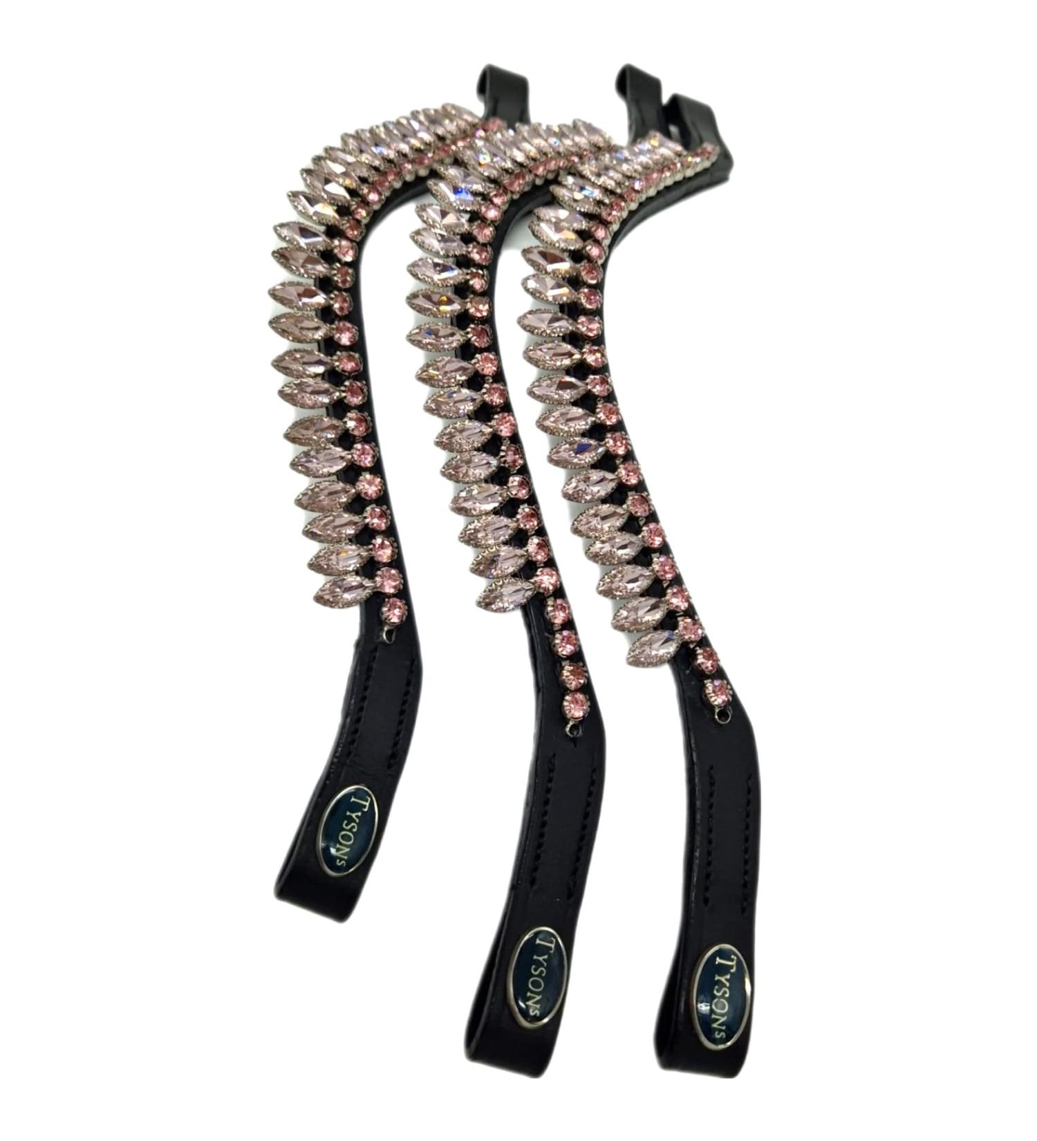 Buy Tyssons Breeches Drop Herring Strap Strass Drops Rosa Blue Leather Bridle for Minishetty Shetty VB WB X Full Thoroughbred - Pink & Black Glitzer - Buy Online on SooperMarket.com