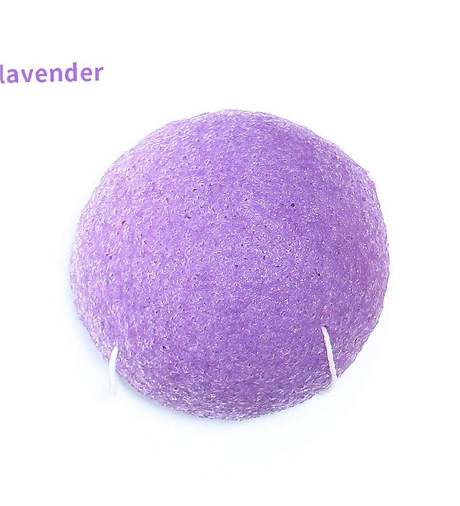 1PC Facial Sponge Natural Activated Ingredient Face Cleansing Sponge Exfoliating Tool Loofah Puff Body Shower Sponge(Lavender Purple) - Buy Online on SooperMarket.com