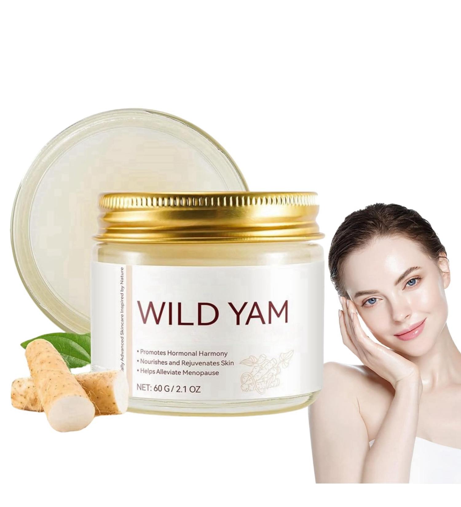 Wild Yam Cream Wild Yam Root Cream Wild Yam Cream Organic for Balance Organic Balancing Yam Cream for Women Body Cream Skin Moisturizer Hydrating & Anti Aging Face Cream for All Skin Types - Buy Online on SooperMarket.com