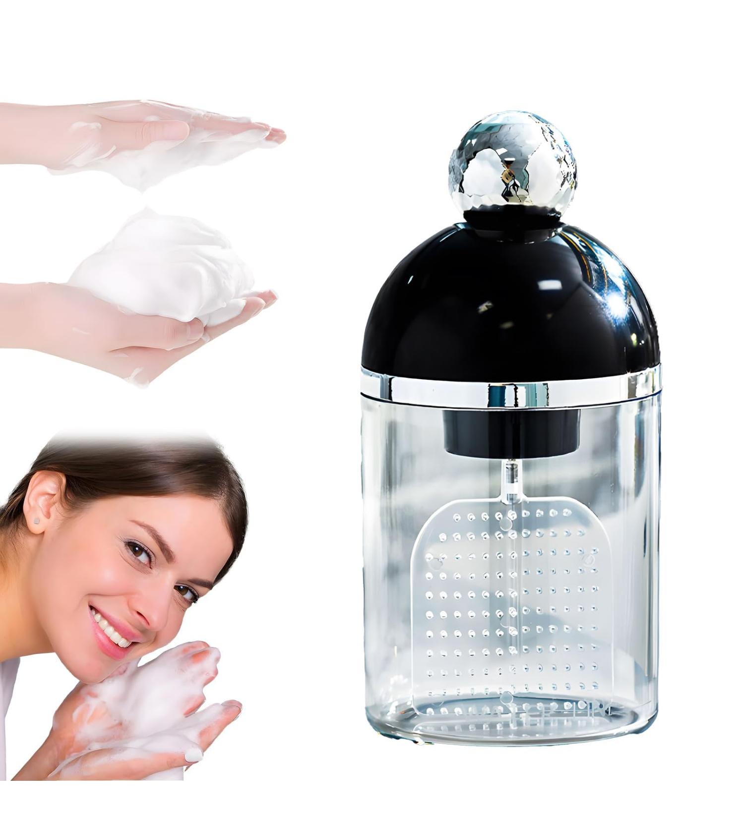 Electric Foam Maker for Face Wash Facial Cleanser Electric Foam Maker Cleanser Foam Maker for Facial Cleansing Electric Facial Cleansing Foam Maker Foaming Facial Cleanser (Black) - Buy Online on SooperMarket.com