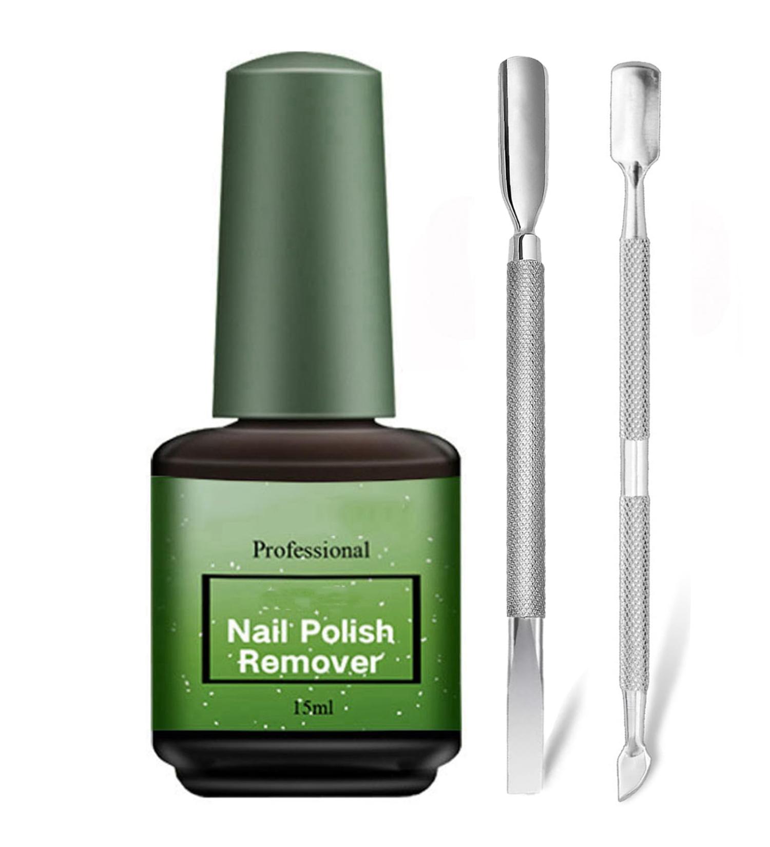 Gel Nail Polish Remover Effective Gel Polish Remover Easily Quickly Soak off Gel Polish in 2-5 Minutes No Need for Foil Soaking or Wrapping Don't Hurt Your Nails (15ml+Cuticle Pusher) Repair Gel - Buy Online on SooperMarket.com