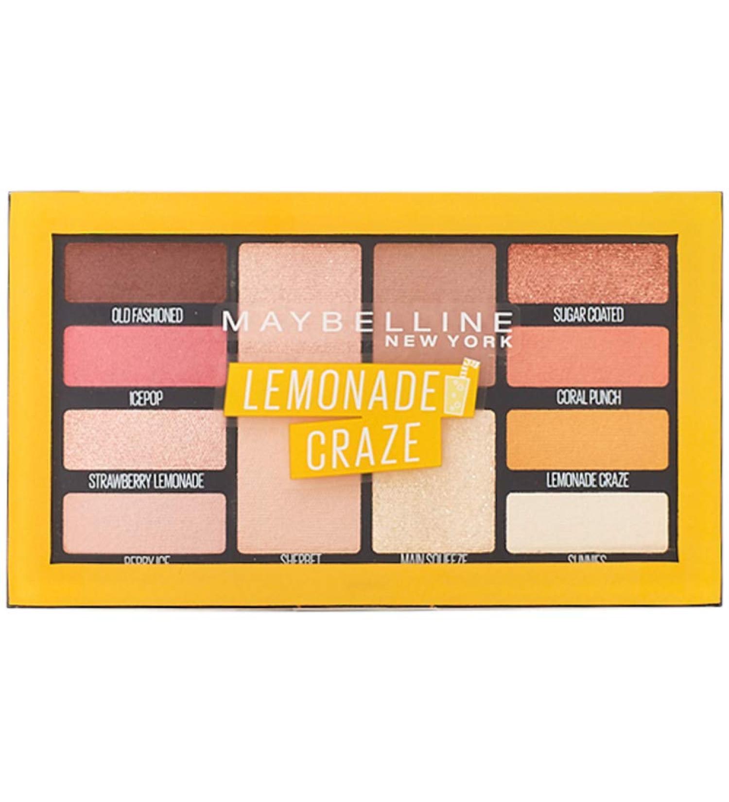 Maybelline New York Lemonade Bar Eyeshadow Palette No. 01 Lemonade Craze - 12g | International Shipping Available - Buy Online on SooperMarket.com