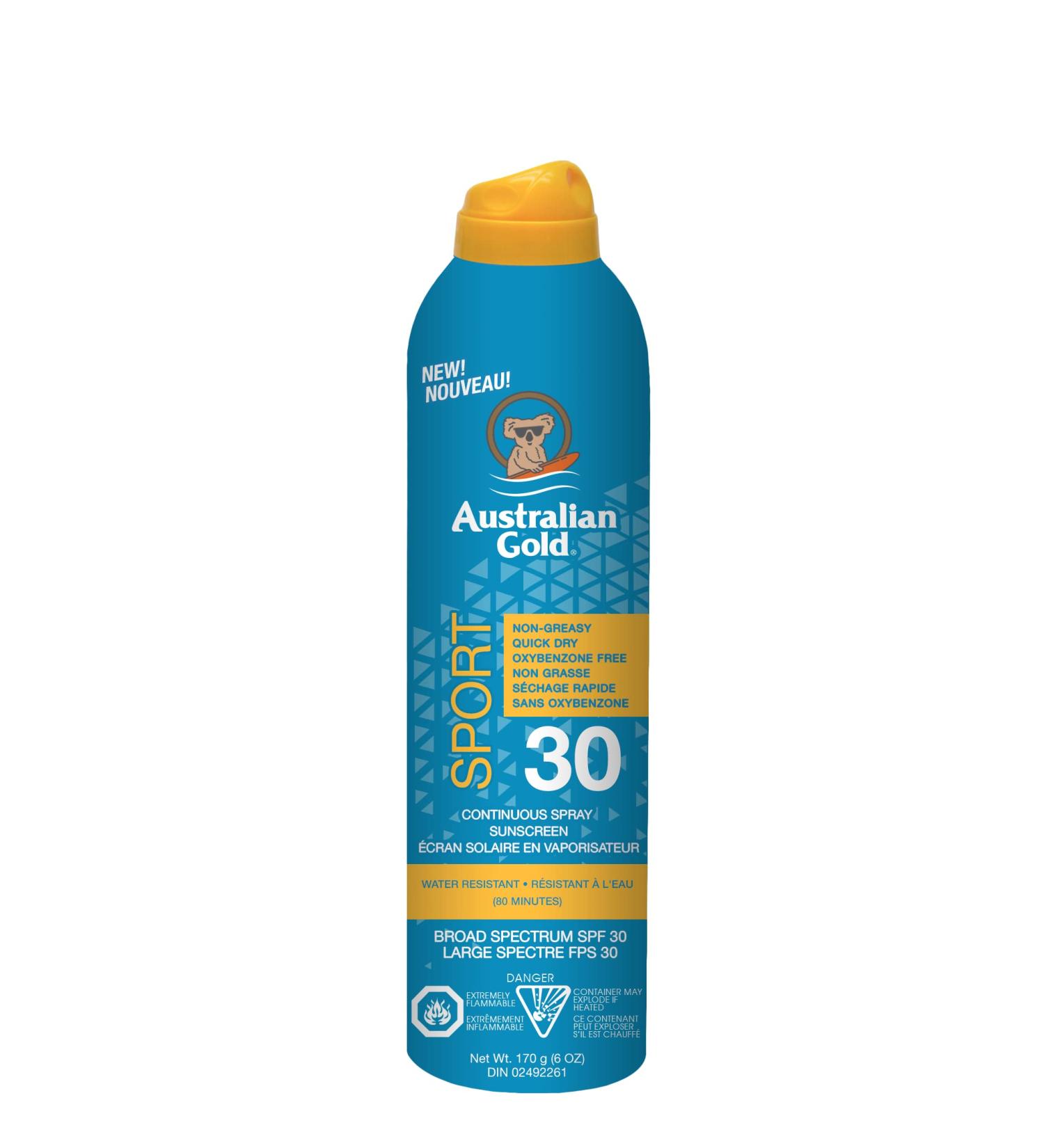 Australian Gold Spf 30 Continuous Spray Sport 177 Milliliters - Buy Online on SooperMarket.com