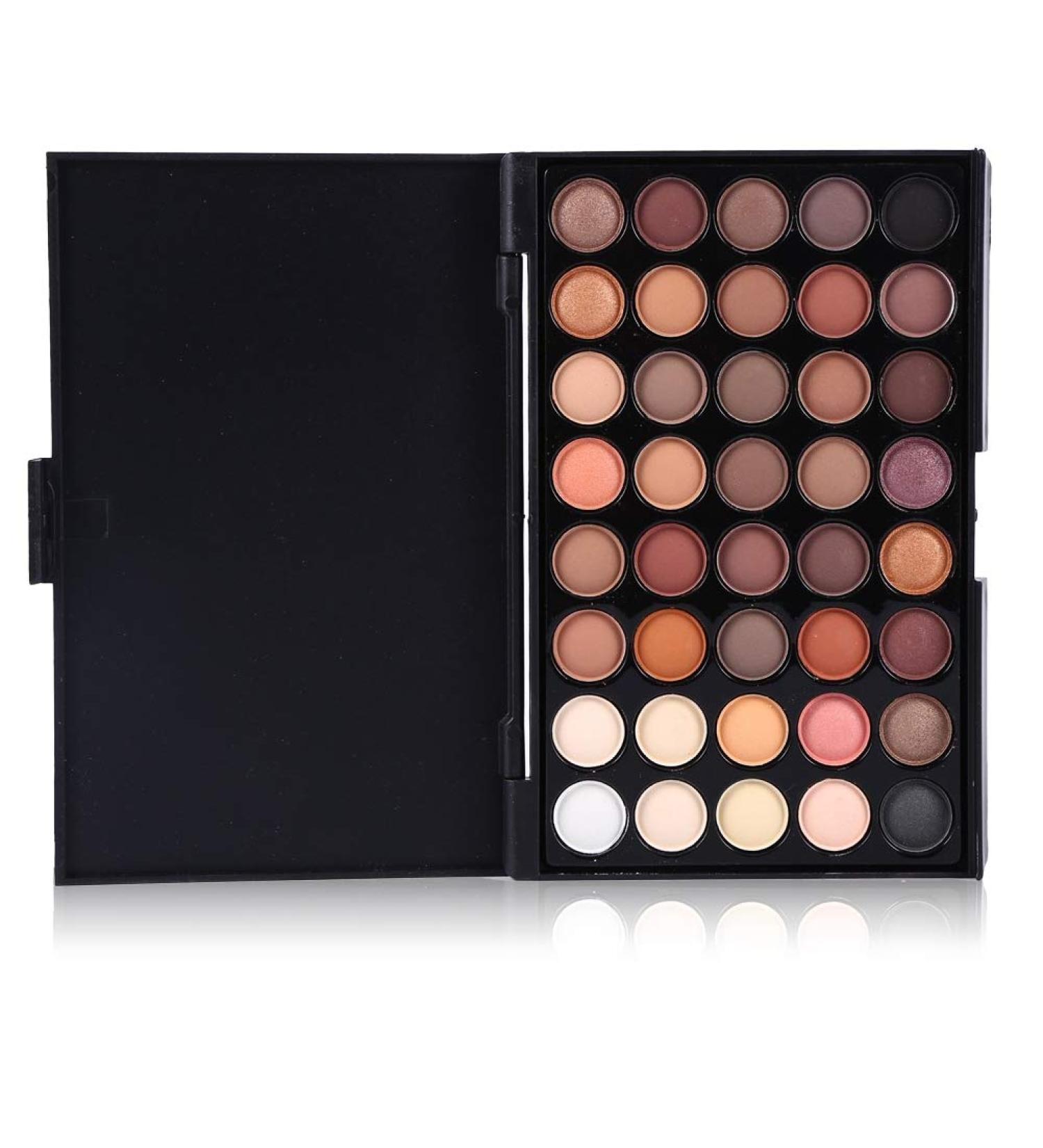 40 Color Eyeshadow Palette with Brush - Matte & Shimmer Cream Makeup Set for Stunning Looks | Best Quality International Shipping - Buy Online on SooperMarket.com