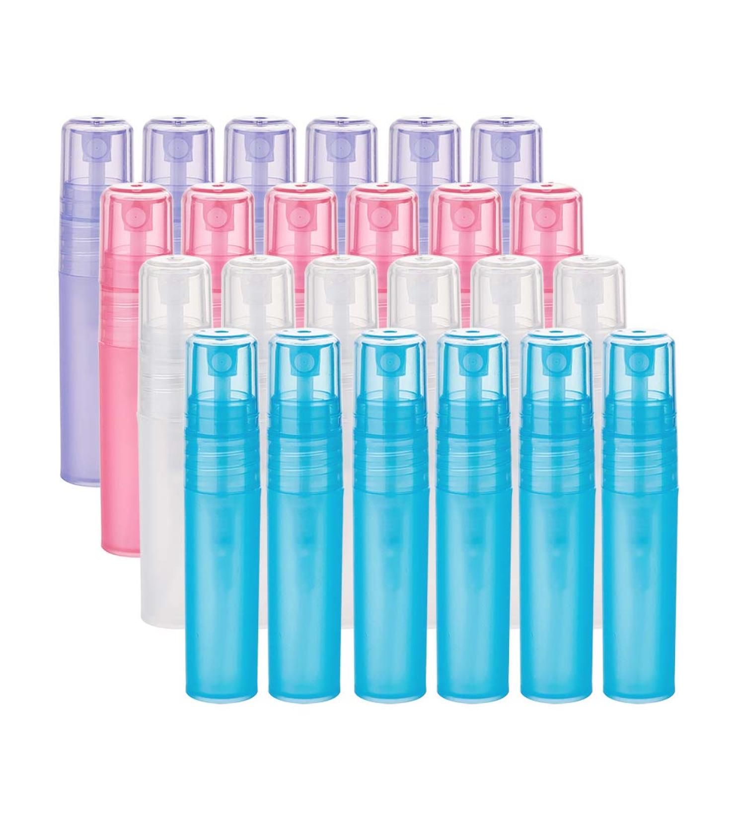 BENECREAT 24-Pack Mini Spray Bottles 5ml - Frosted Plastic Perfume & Essential Oil Sample Containers - Buy Online on SooperMarket.com