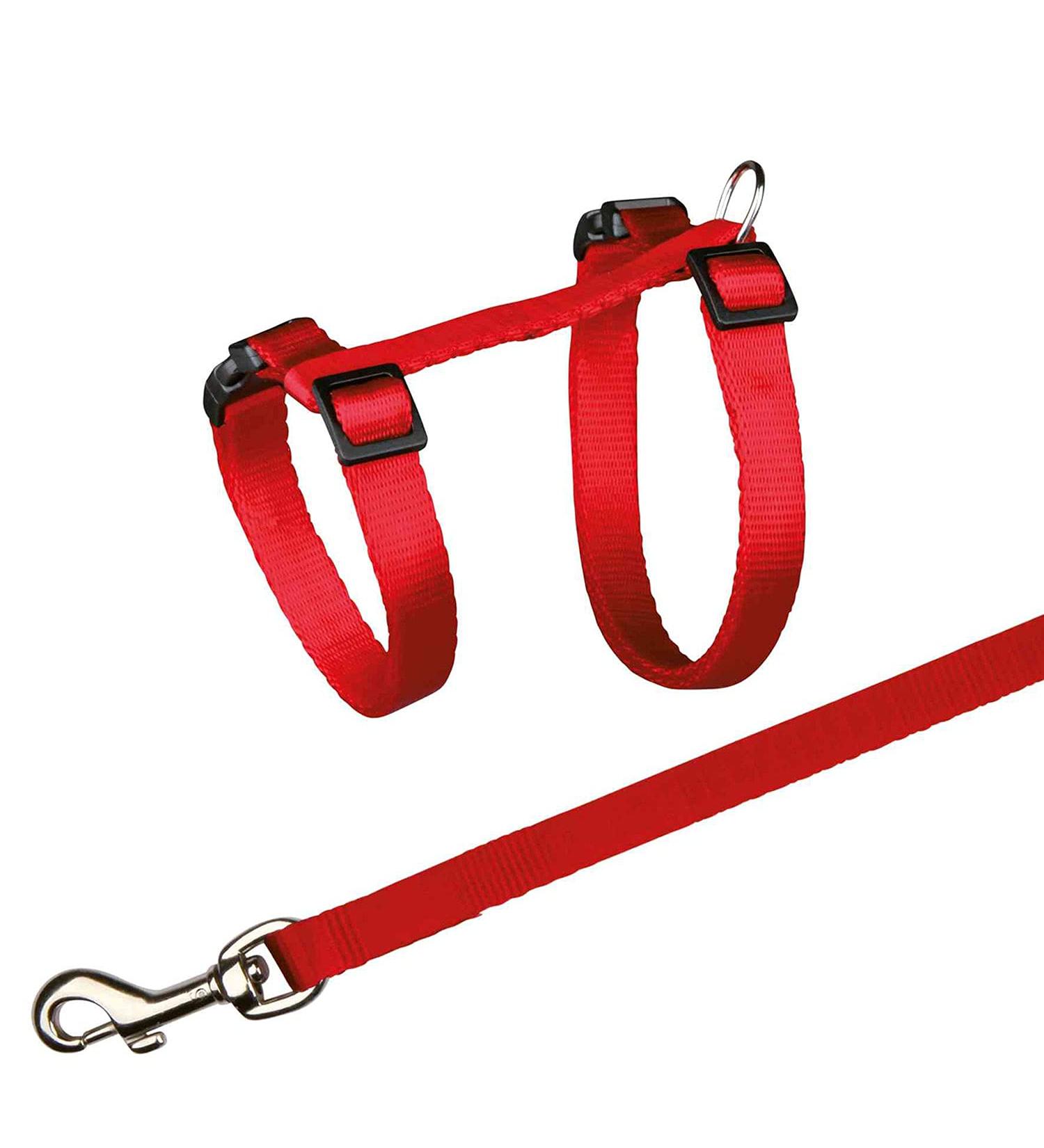 Trixie Cat Harness for All Cats - Adjustable Nylon Harness (26-43 cm) | Durable 10 mm Width - Buy Online on SooperMarket.com