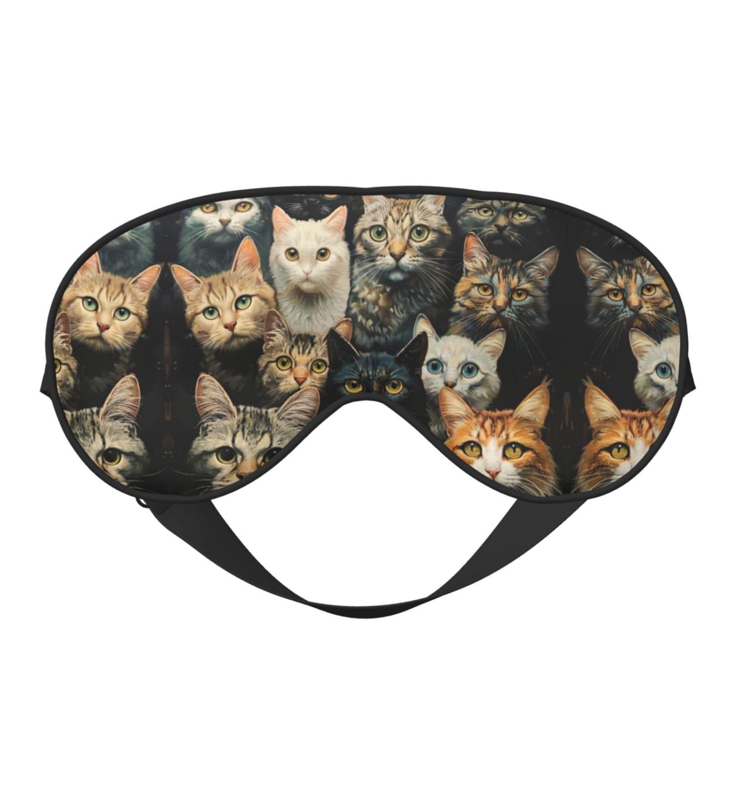 Buy Cat Soft Sleep Eye Mask | Female Breathable Eye Patch for Travel & Relaxation - International Shipping - Buy Online on SooperMarket.com