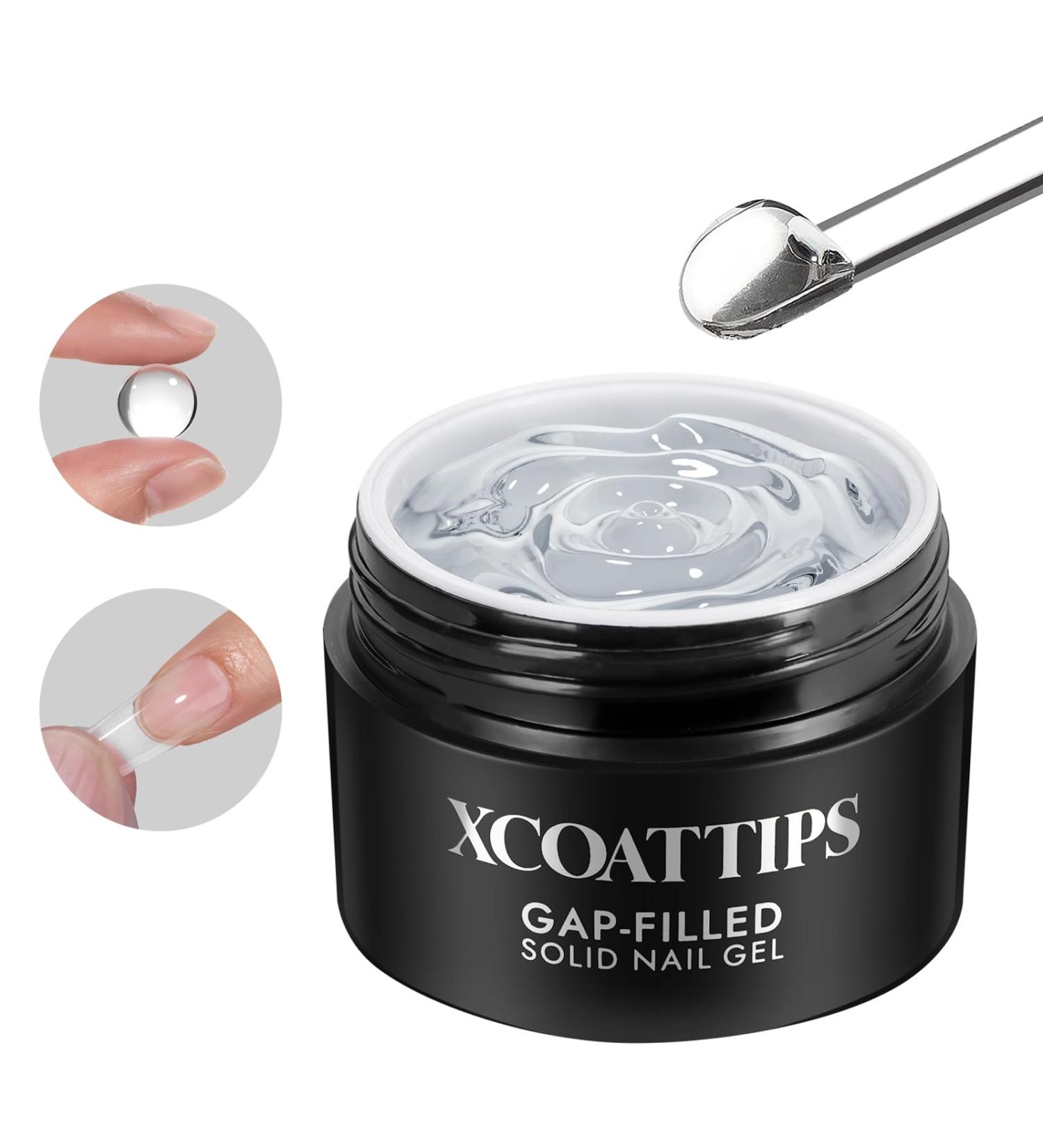 btartboxnails XCOATTIPS Solid Nail Glue Gel - 30g | Strong Long-Lasting UV Gel for Press-On & Acrylic Nails - Buy Online on SooperMarket.com