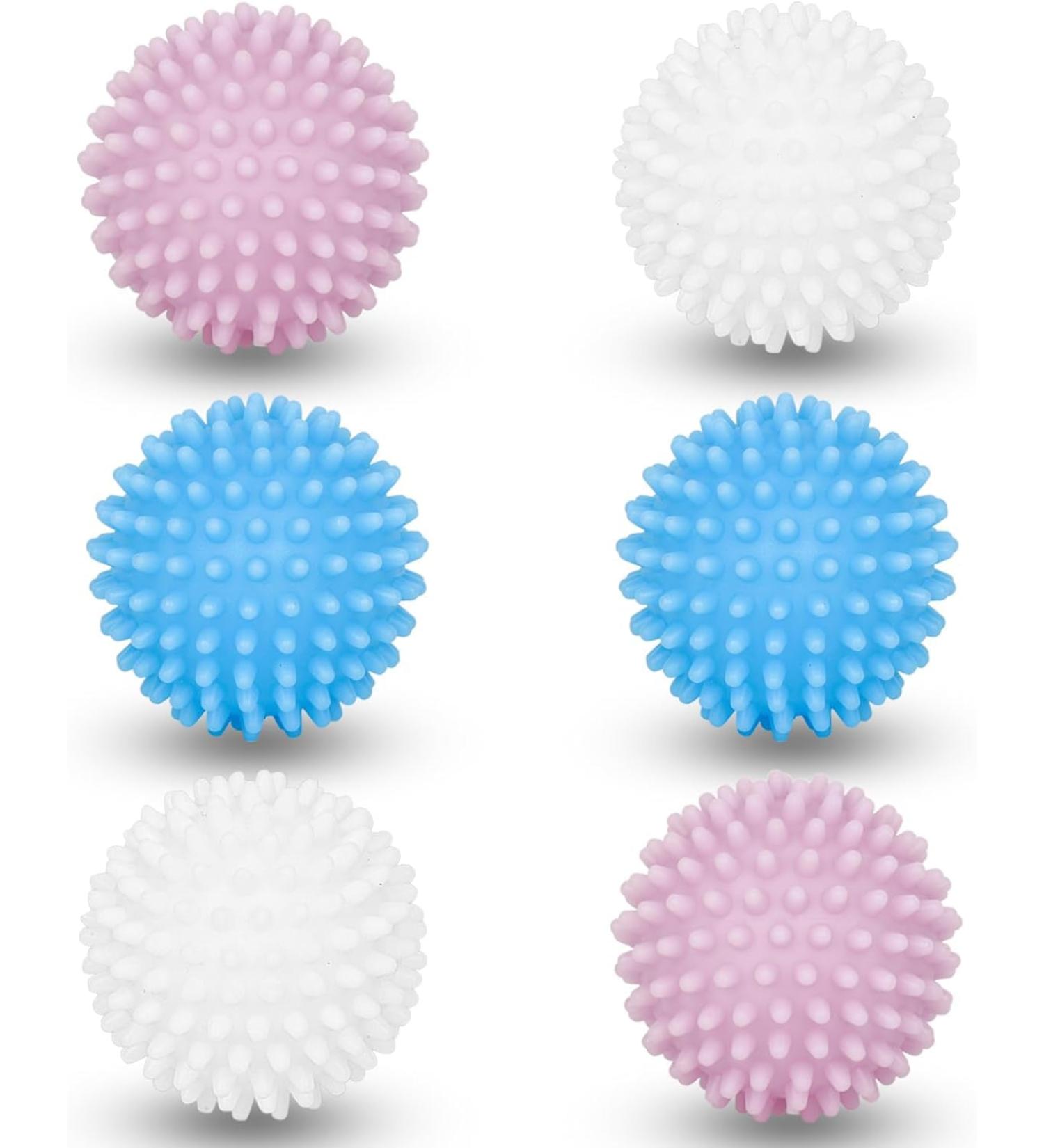 Pack of 6 Dryer Balls Washing Balls for Washing Machine Reusable Dryer Balls Laundry Dryer Drying Balls Dryer Balls for Dryers and Tumble Dryers - Buy Online on SooperMarket.com