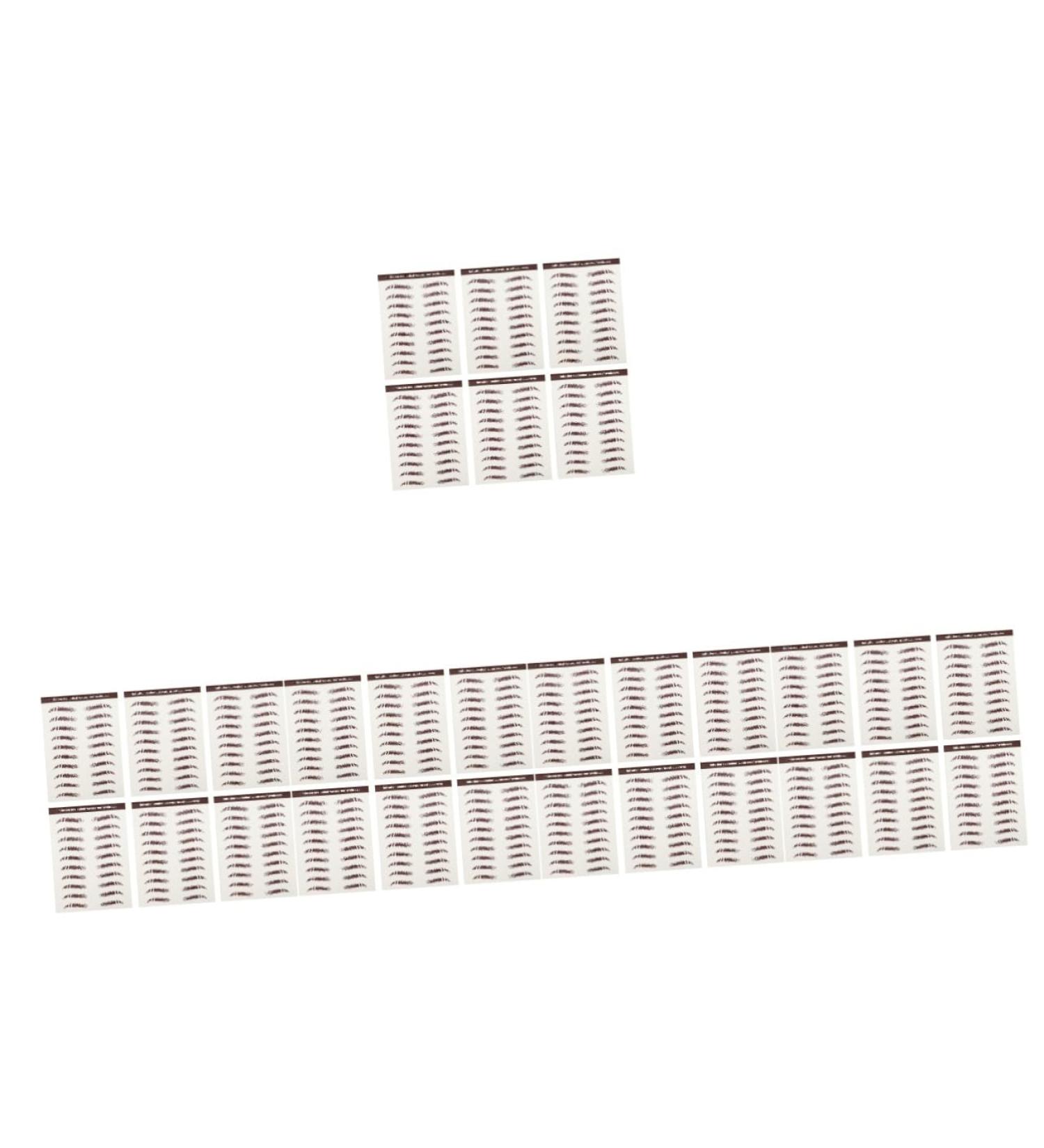 Baluue 30 Pcs Eyebrow Stickers Brown Eyebrow Sticker Makeup Stickers Brown Eyebrow Tattoos Eyebrows Soy Ink - Buy Online on SooperMarket.com