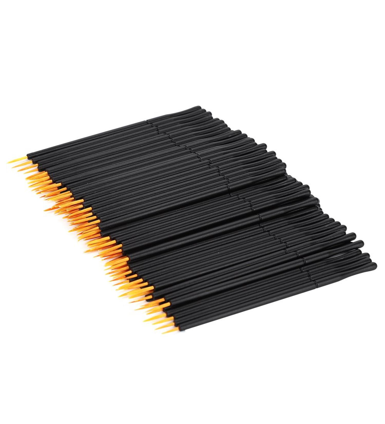 Rotekt 100pcs Disposable Eyeliner Brush Set | Hard Head Liquid & Eye Shadow Makeup Tools | International Shipping Available - Buy Online on SooperMarket.com