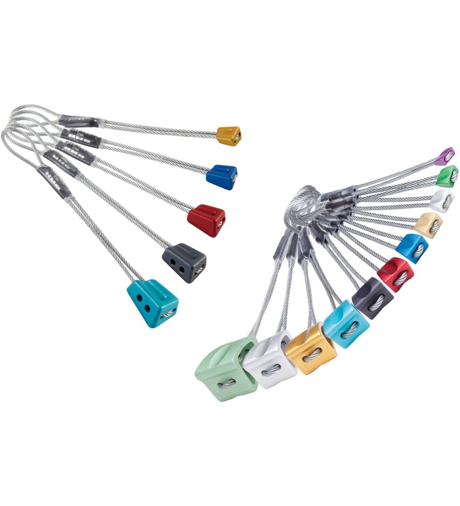 DMM Nutset 1 - Wallnuts + Alloy - clamping wedges - colored - set