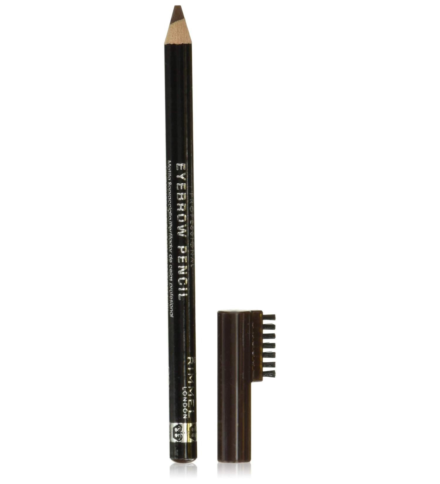 Rimmel London Professional Eyebrow Pencil 001 Dark Brown - .05 oz | Perfect for Defined Brows - Buy Online on SooperMarket.com