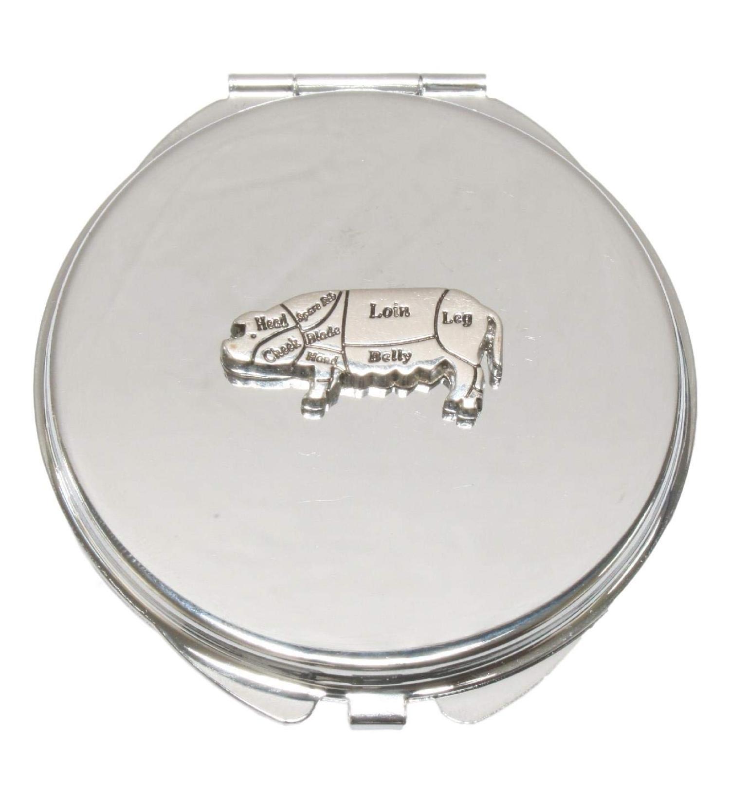 Butcher Pig Compact Mirror Handbag Gift With Free Engraving 49 - Buy Online on SooperMarket.com