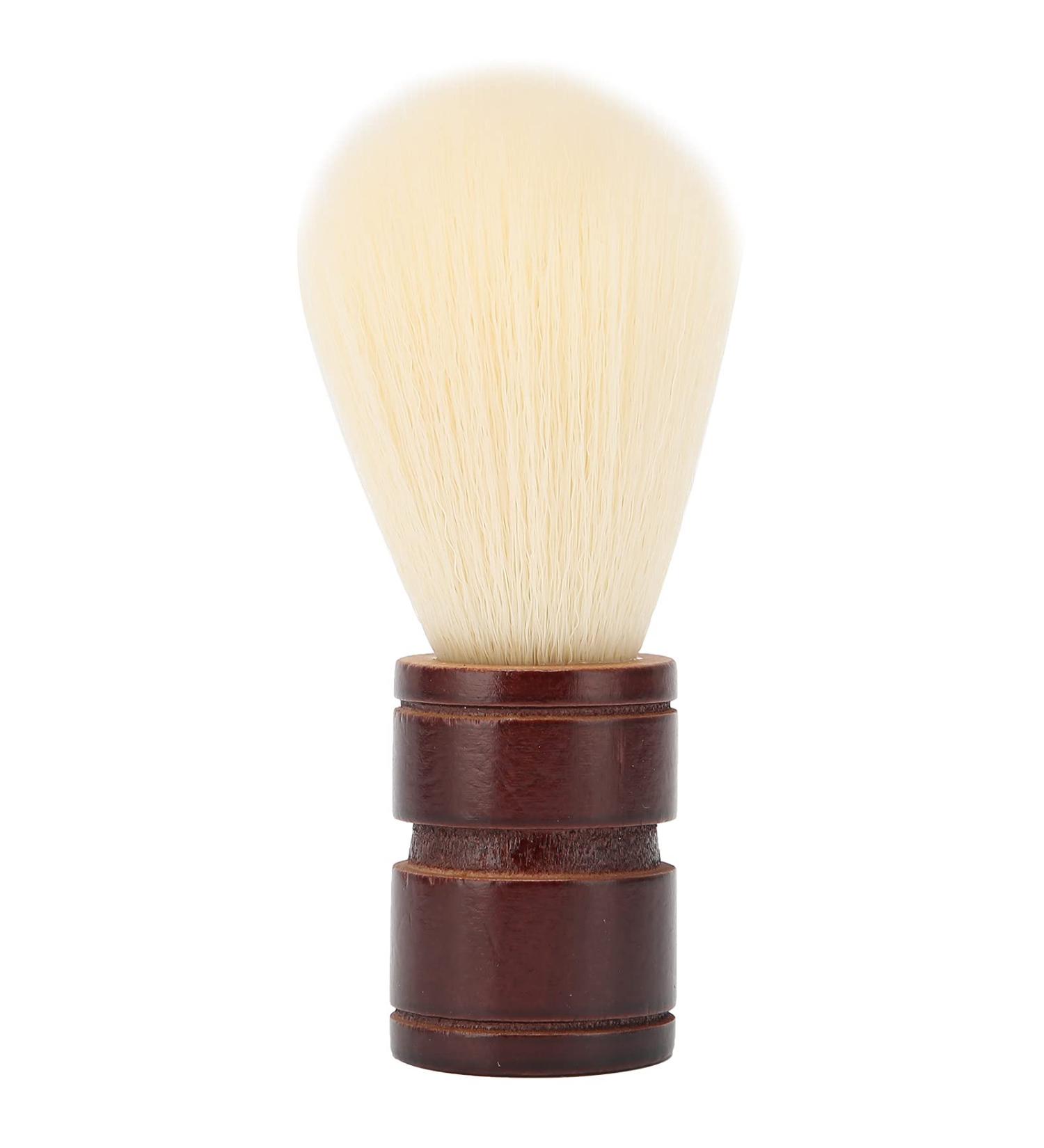 Professional Men's Shaving Brush - Soft Nylon Wool Wooden Handle | Premium Beard Grooming Tool for International Shipping - Buy Online on SooperMarket.com
