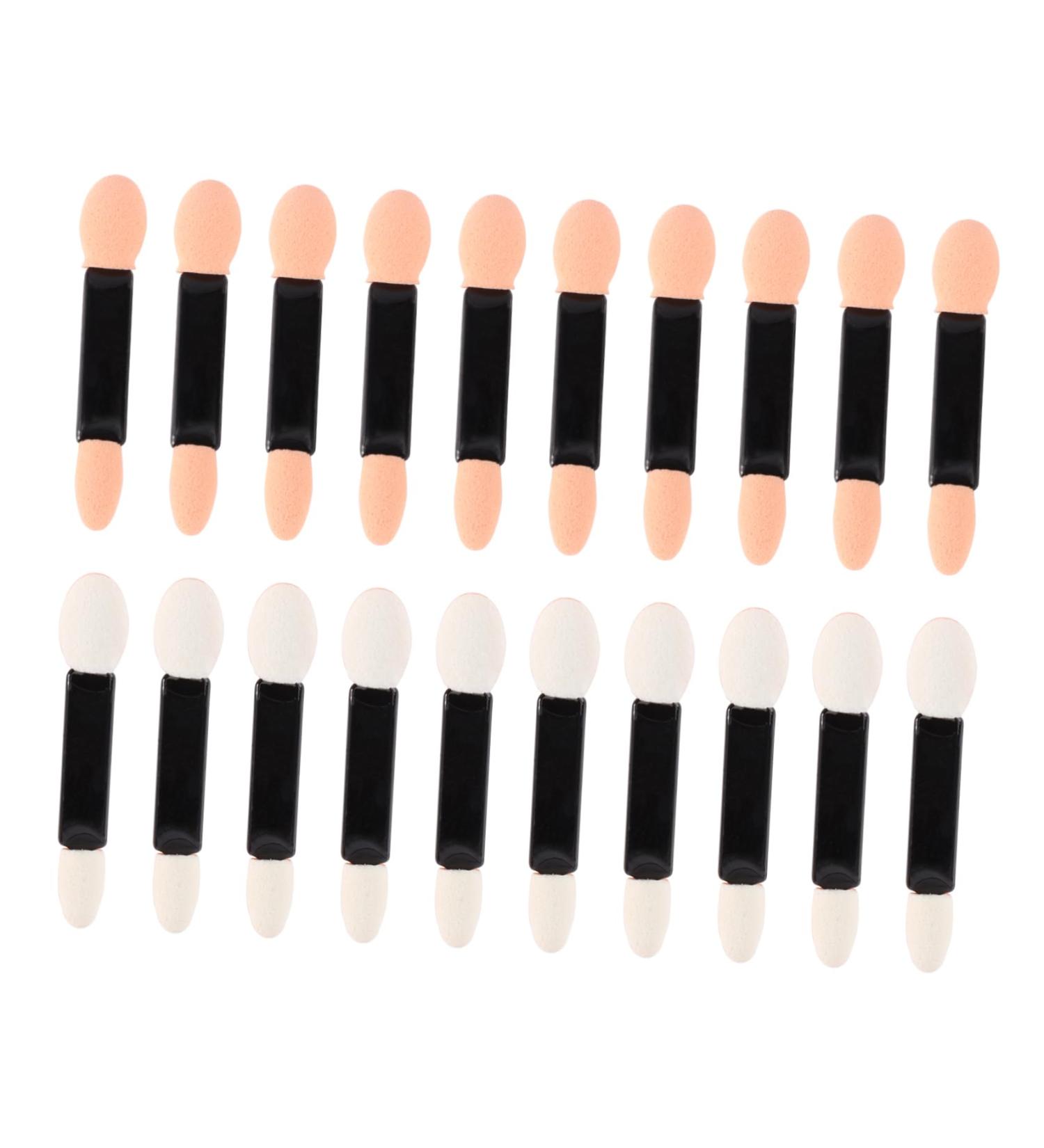 PLAFOPE 20pcs Makeup Eyeshadow Brush Double Head Eyeshadow Brushes Eye Shadow Sponge Applicator - Buy Online on SooperMarket.com