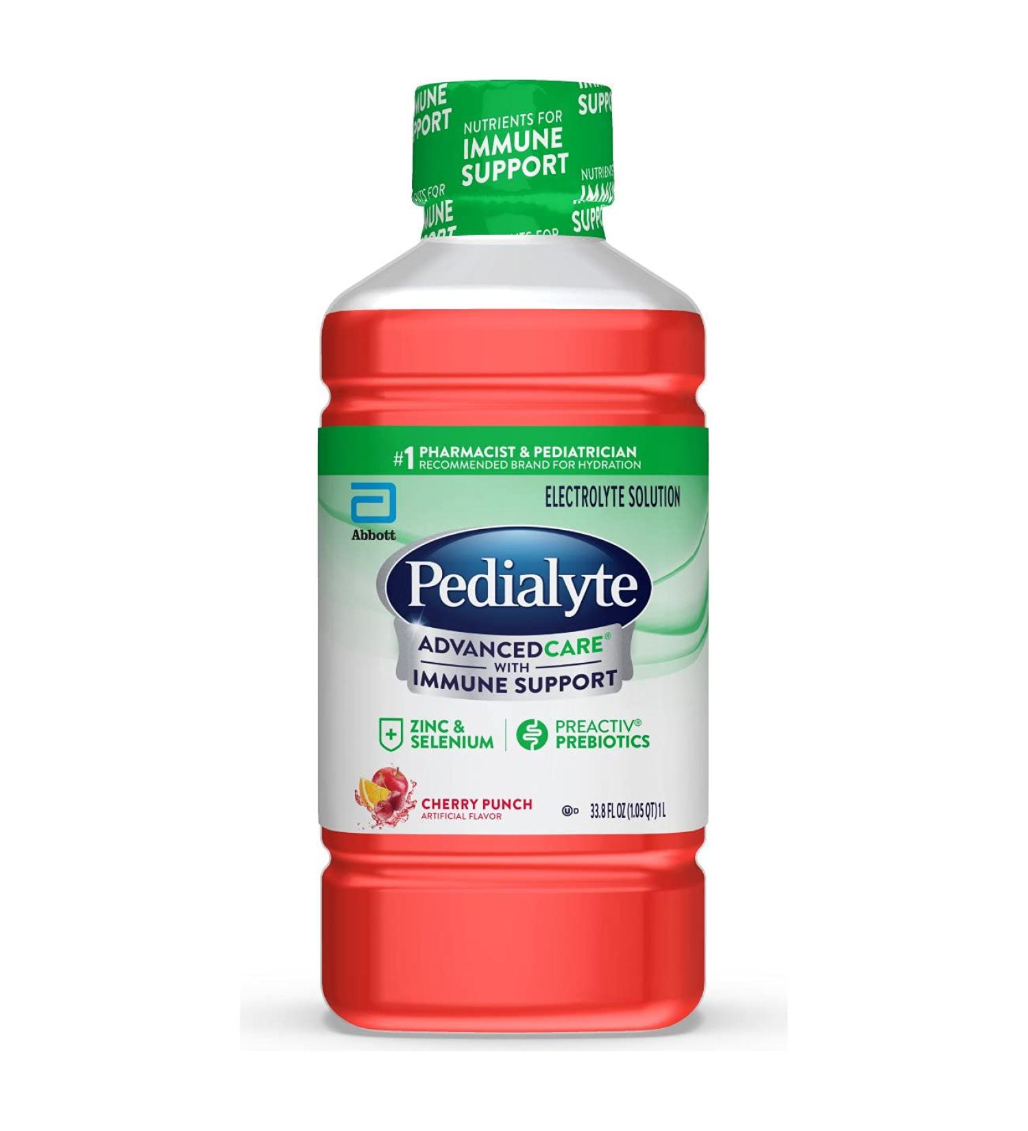 Pedialyte AdvancedCare Electrolyte Prebiotics Drink 33.8 Fl Oz - Replenish & Hydrate - Buy Online on SooperMarket.com