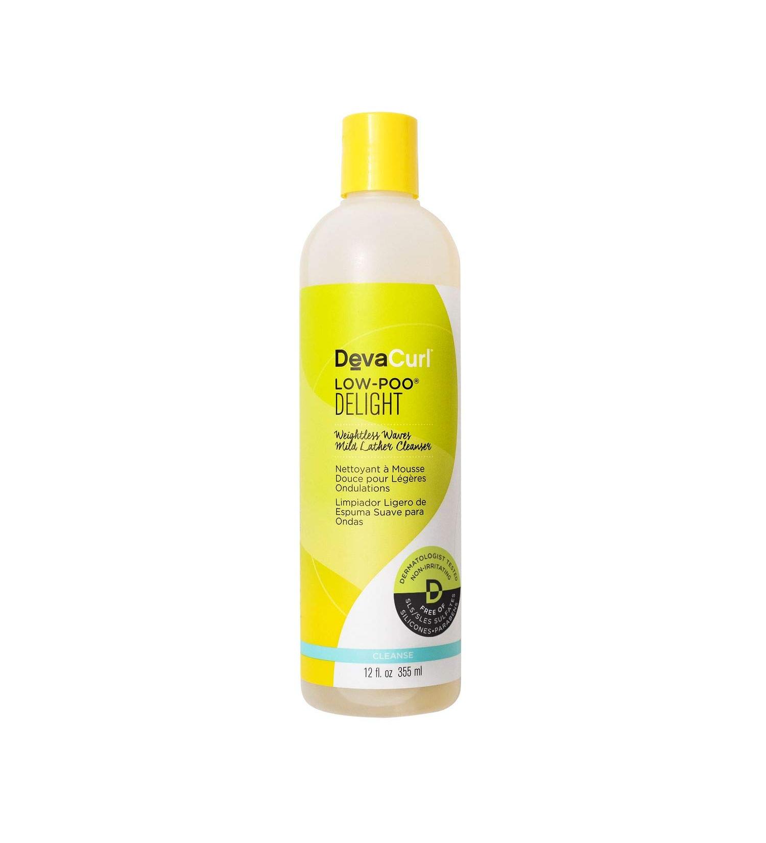 DevaCurl Low-Poo Delight Weightless Waves Cleanser 12 fl oz - Mild Lather for Curly Hair - Buy Online on SooperMarket.com