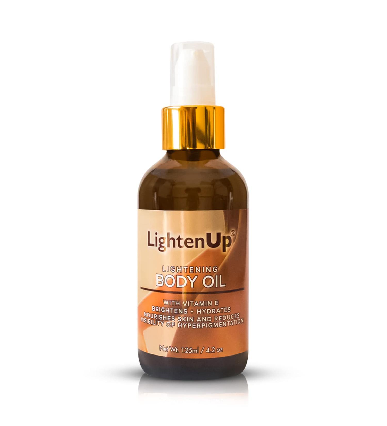 OMIC LightenUp Brightening Body Oil - 4.2 fl oz - Dark Spot Remover for Men and Women - Vitamin E, Shea Butter, Almond Oil - Hyperpigmentation Serum - Buy Online on SooperMarket.com