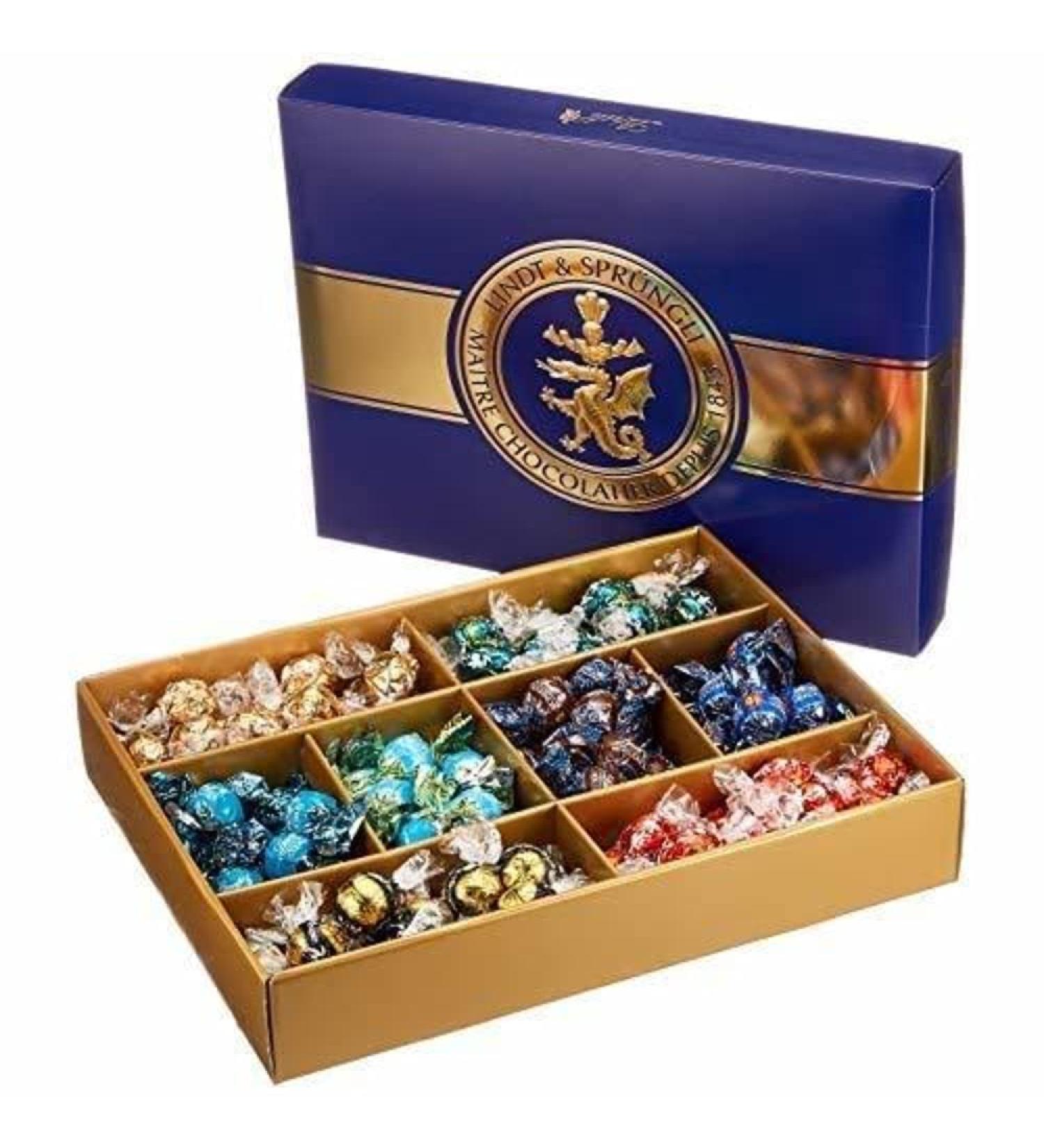 Buy Lindt Chocolate Lindor & Roulette Mixture 1473g | 8 Delicious Varieties | Praline Gift Box | Perfect for Gifting | International Shipping Available - Buy Online on SooperMarket.com