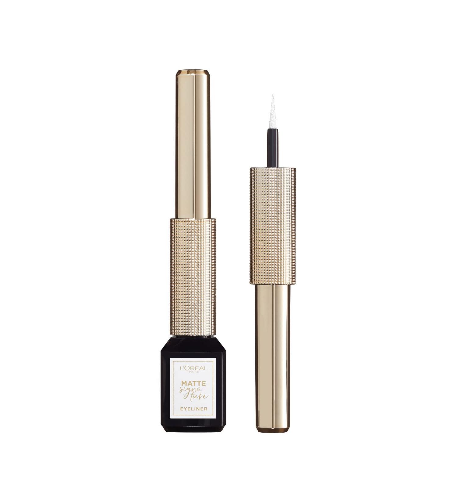 L'Oreal Paris Matte Signature Liquid Eyeliner 08 White 3ml - Long-Lasting Formula for Bold and Defined Eyes - Buy Online on SooperMarket.com
