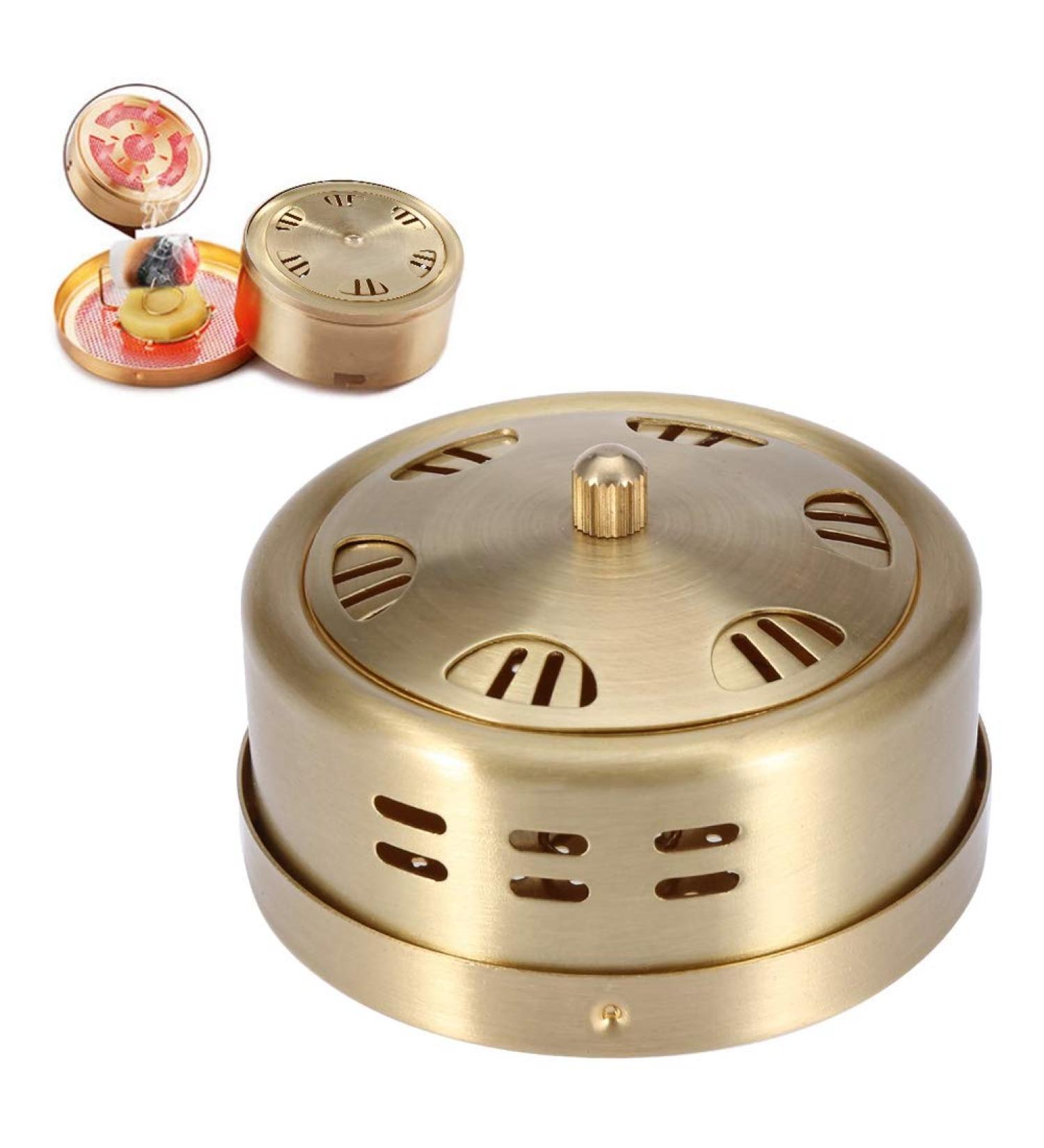 Portable Moxa Box - Pure Copper Moxa Stick Burner for Acupuncture Points | International Shipping - Buy Online on SooperMarket.com