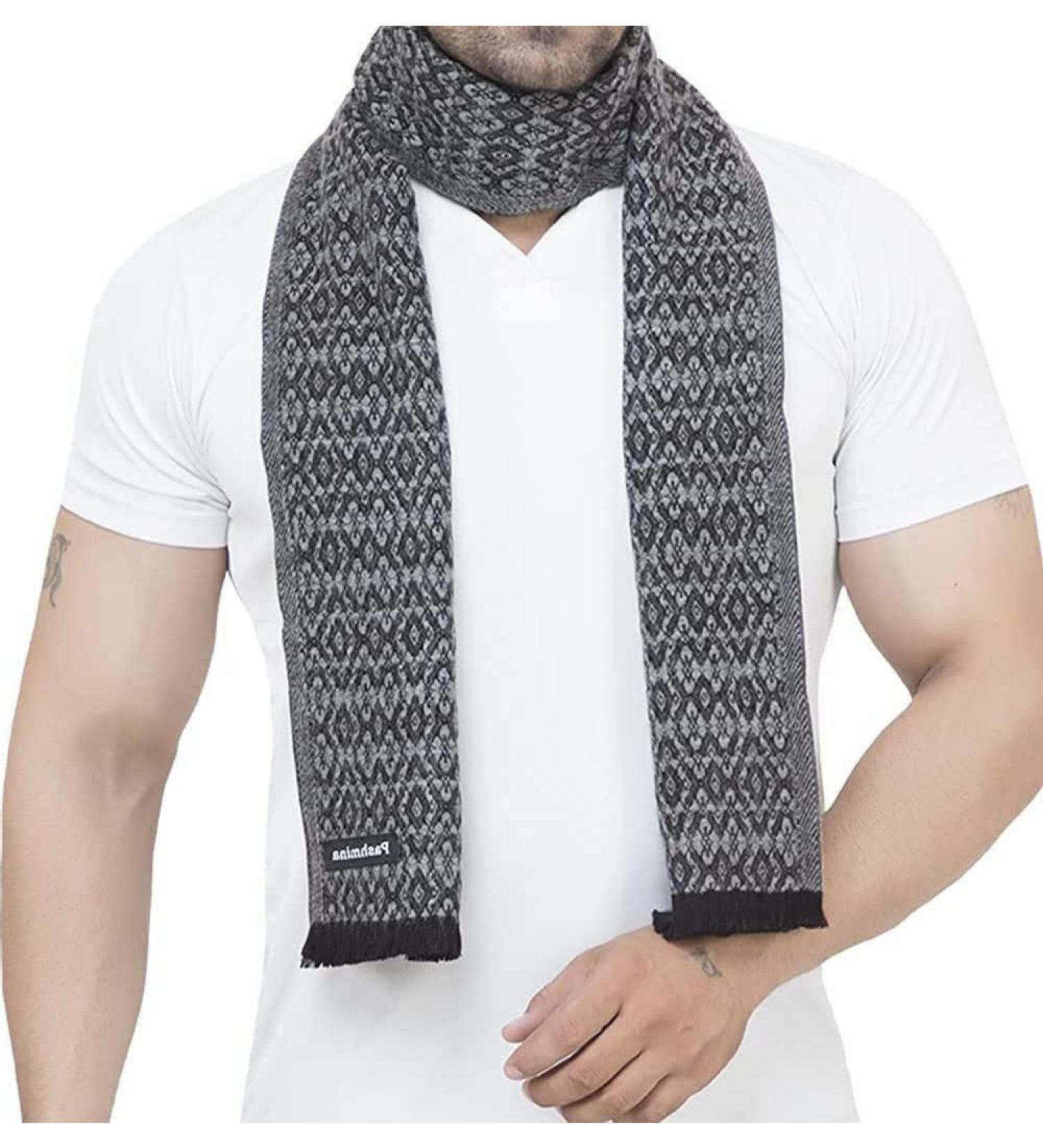 Blessfull Healing Woolen Muffler For Men and Women Grey - Buy Online on SooperMarket.com