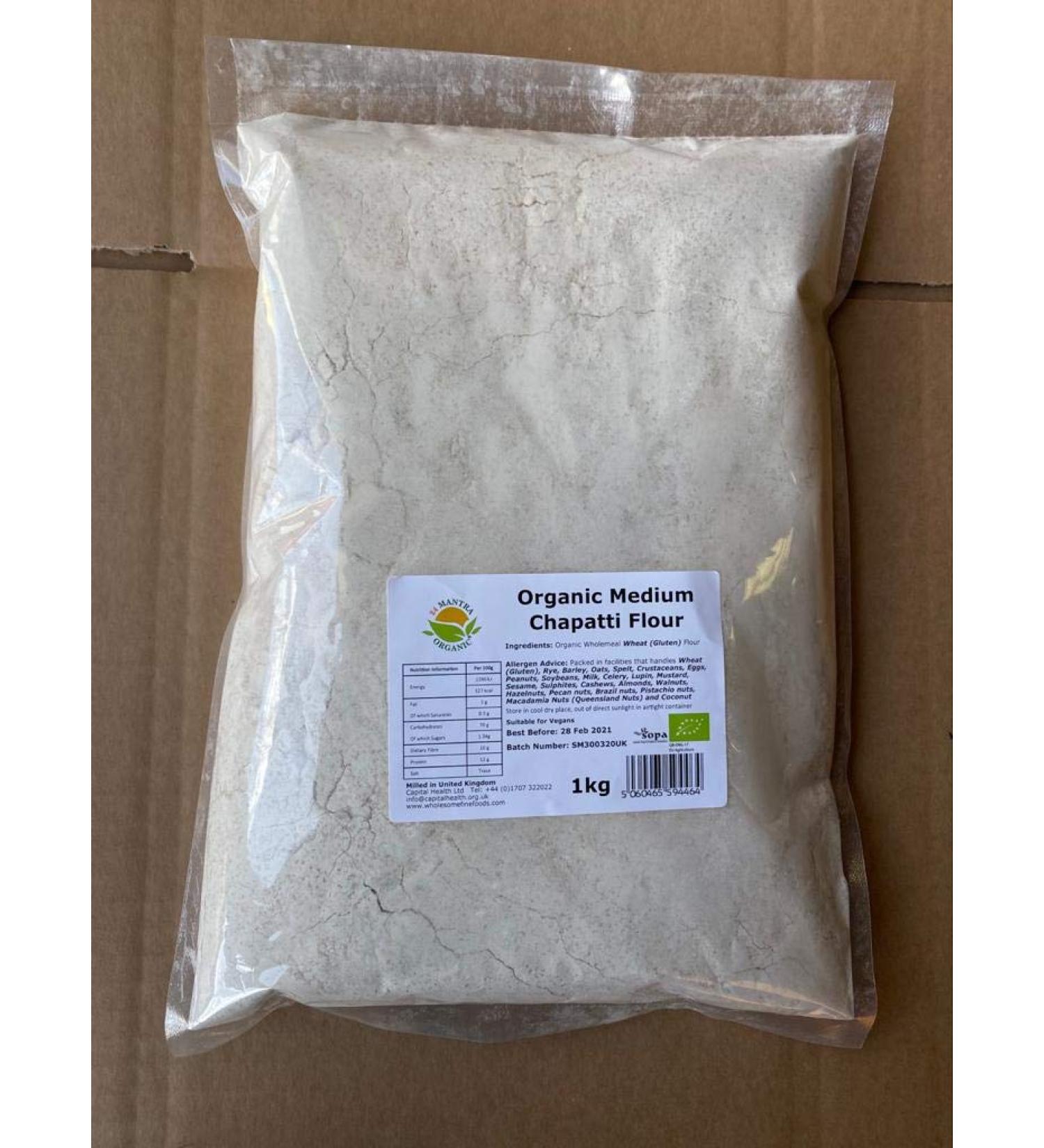 24 Mantra Organic Medium Chapatti Flour 1kg