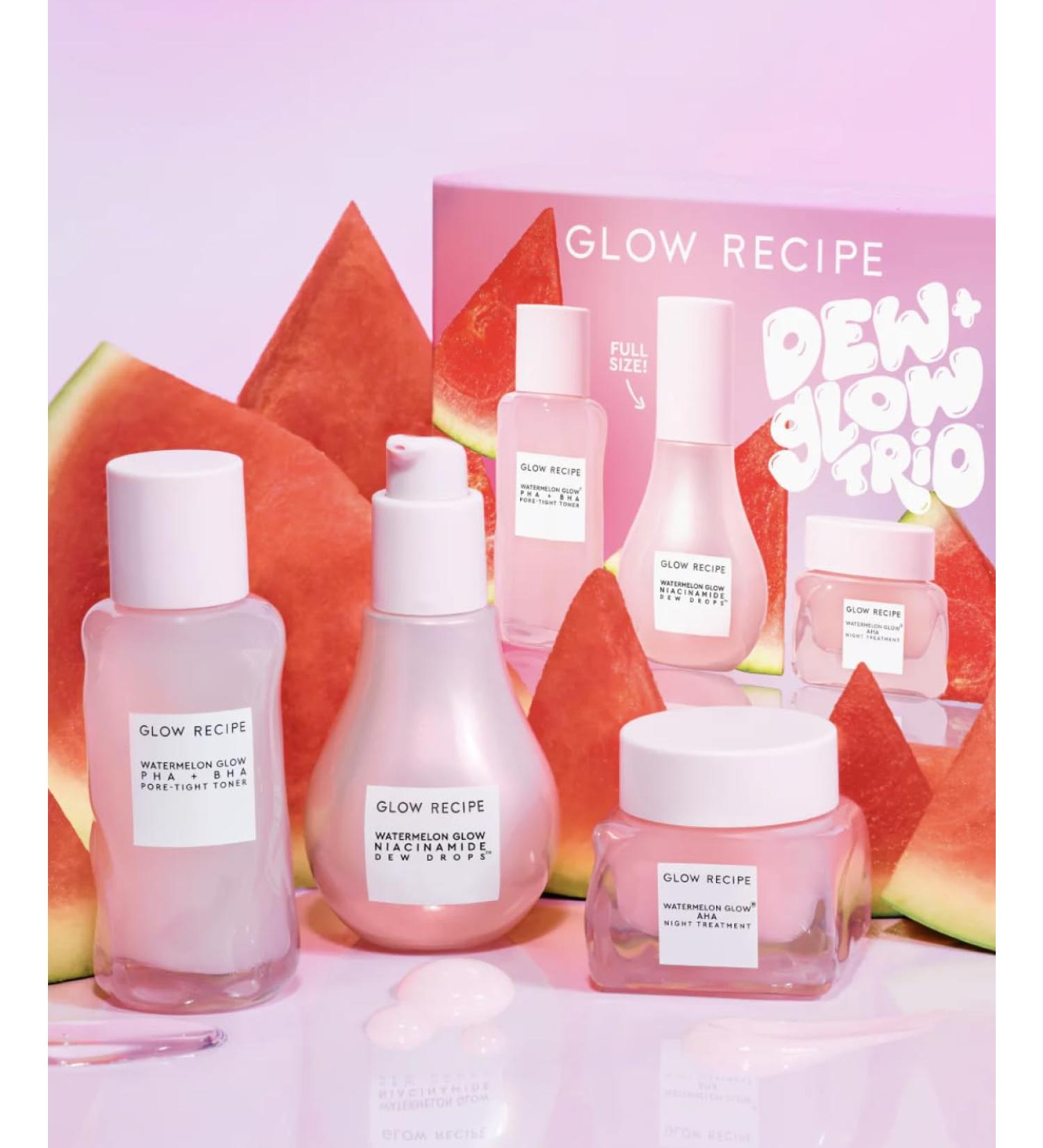 Buy Glow Recipe Dew + Glow Trio | Hydrating Skincare | International Shipping Available - Buy Online on SooperMarket.com