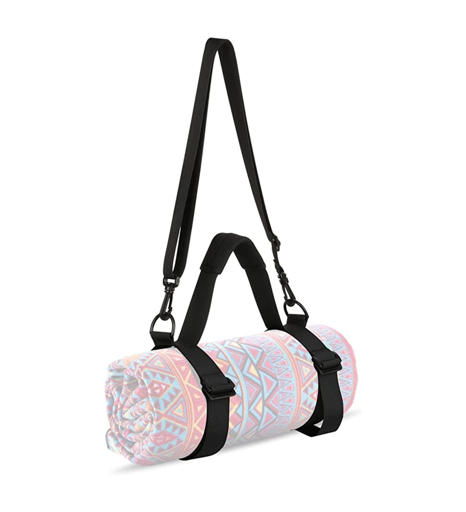 WISDING Yoga Mat Strap - Portable Sling for Yoga Mat, Picnic Blanket, Festivals, Camping | Adjustable Shoulder Strap & Handle for Pilates & Motorcycling - Buy Online on SooperMarket.com