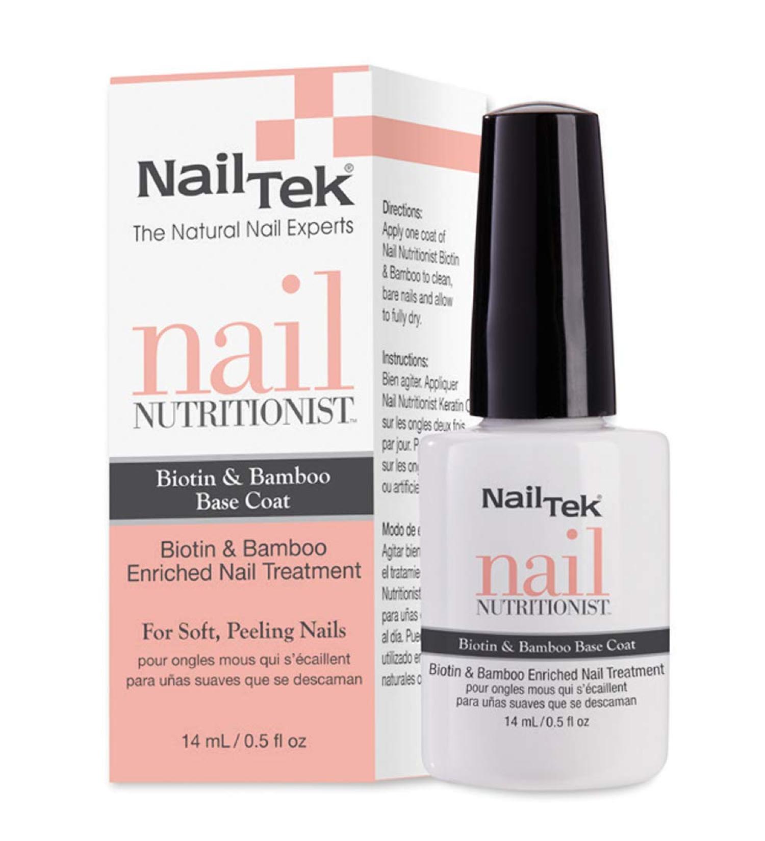 Nail Tek Nail Nutritionist 5 in 1 Bamboo & Biotin Nail Treatment 0.5 oz - Soft and Peeling Nails Solution - Buy Online on SooperMarket.com
