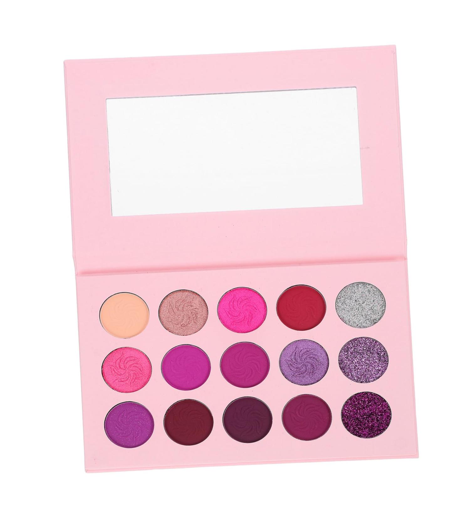 Gogogmee 15 Eyeshadow Compact Colorful Eyeshadow Glitter Eyeshadow Makeup Palette Eyeshadow Palette Purple - Buy Online on SooperMarket.com