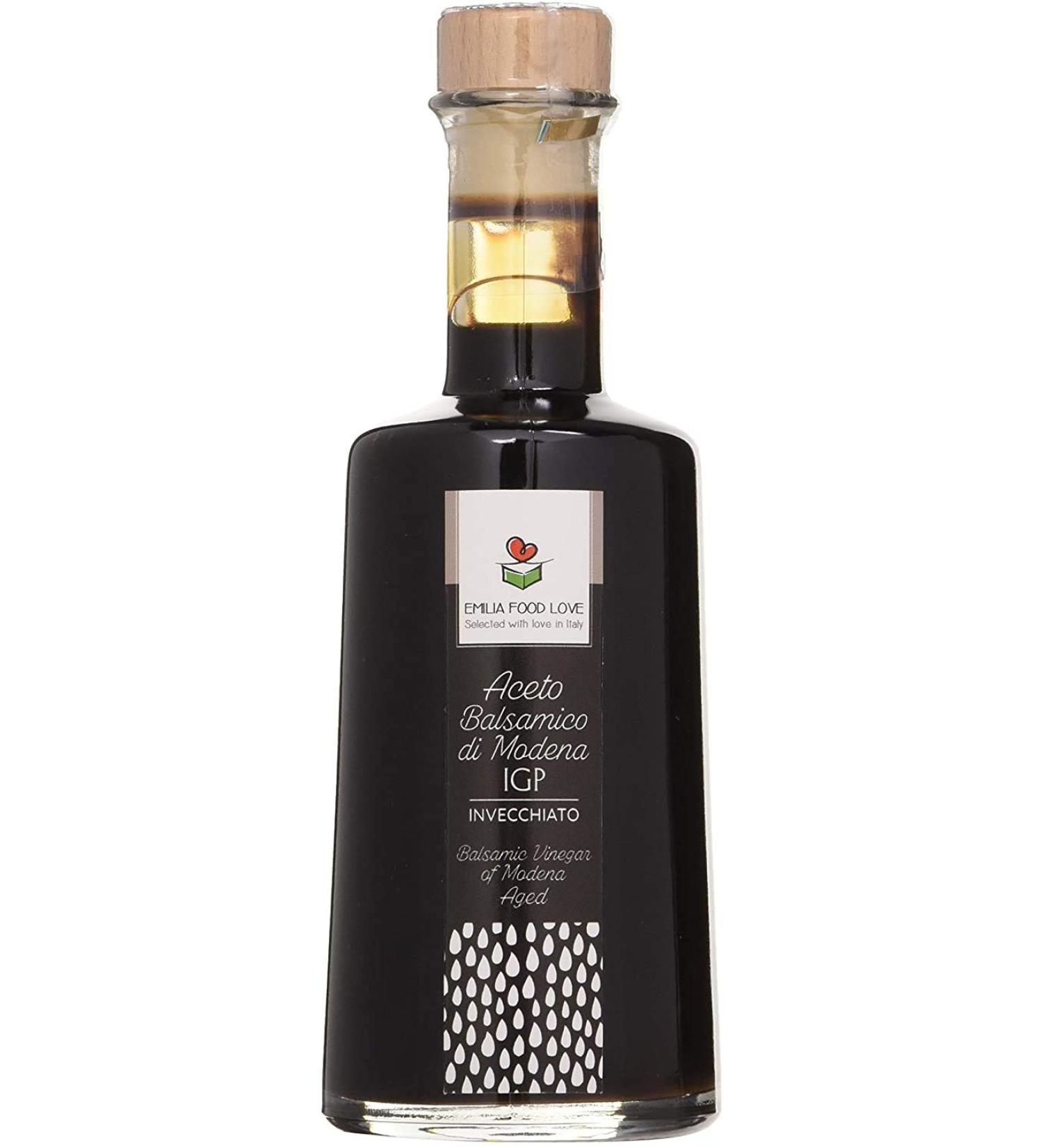 EMILIA FOOD LOVE Balsamic Vinegar of Modena Aged PGI - Made in Italy - Aceto Balsamico di Modena IGP Invecchiato - Buy Online on SooperMarket.com
