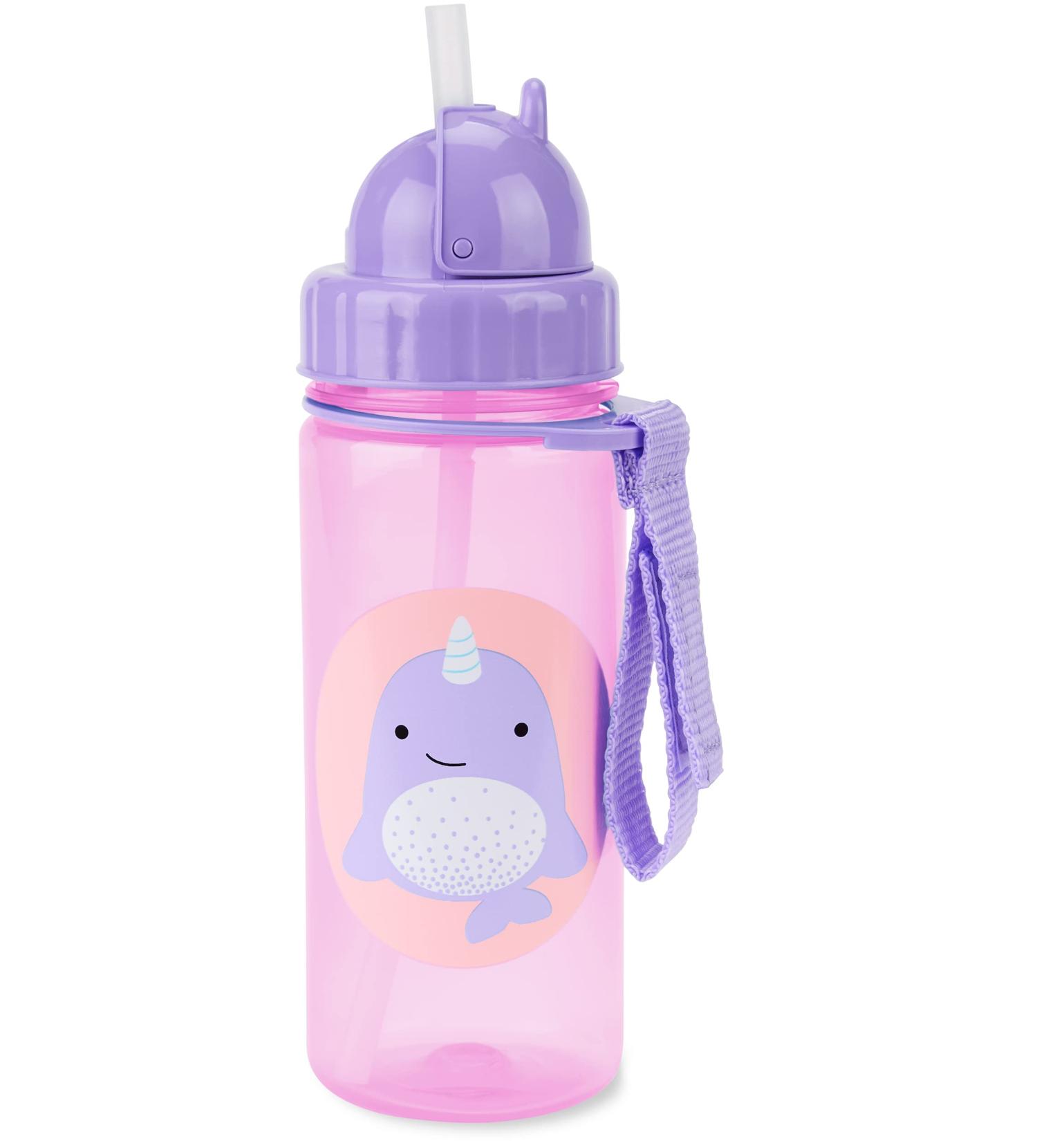 Skip Hop Narwhal Toddler Sippy Cup with Straw - 13 oz Zoo Straw Bottle - Buy Online on SooperMarket.com