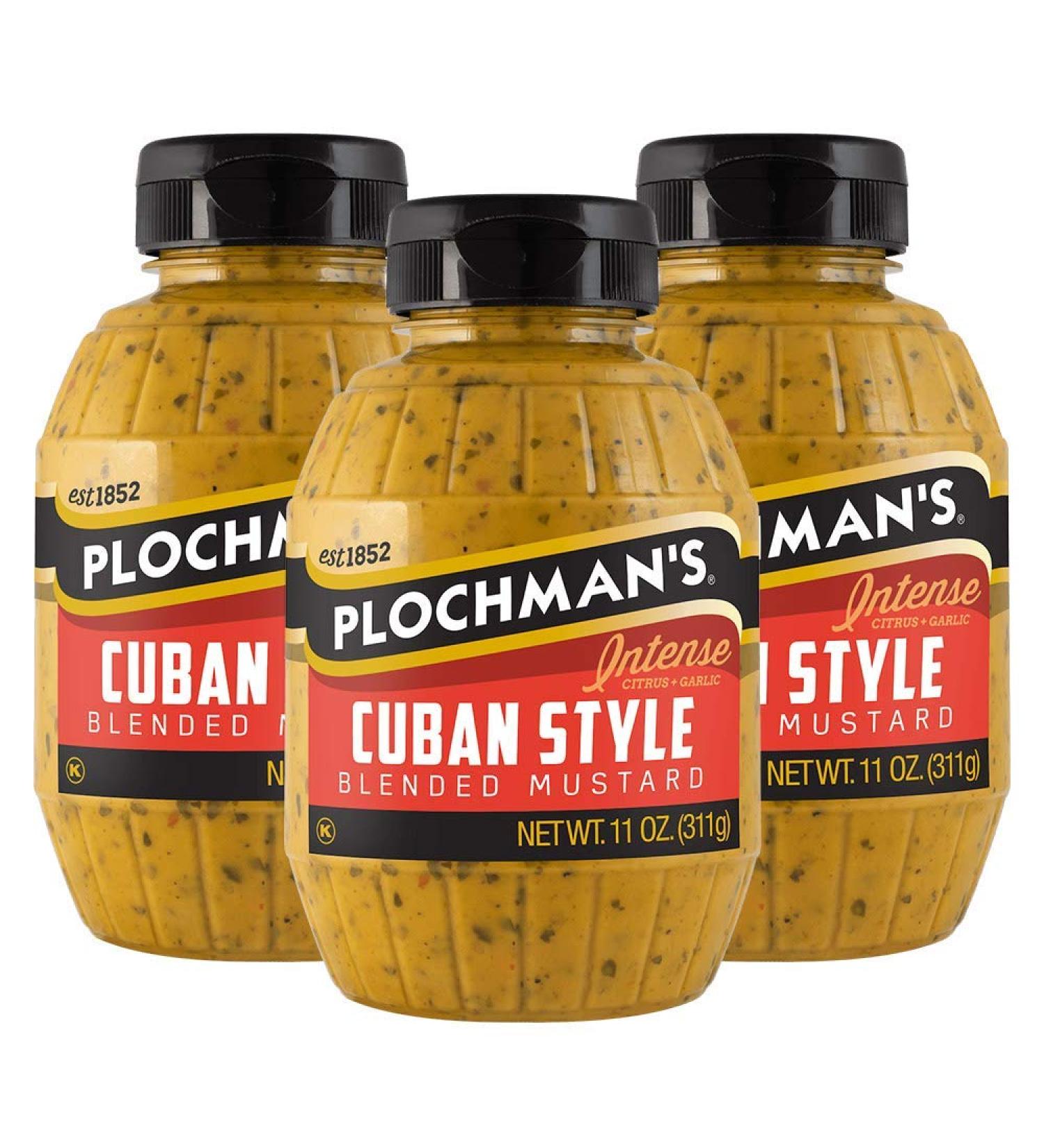 Plochman's Cuban Style Mustard 11 oz (3 Pack) - Authentic Caribbean Flavor - Buy Online on SooperMarket.com