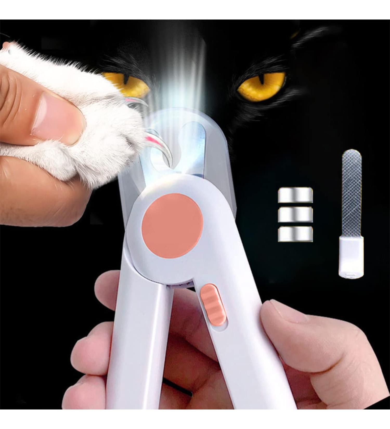 EPROICKS LED Pet Nail Clippers with Safety Guard - Pink - Ideal for Dogs, Cats, Rabbits, Guinea Pigs - Precise Trimming, Anti-Bloodline, Grooming Tool - Buy Online on SooperMarket.com