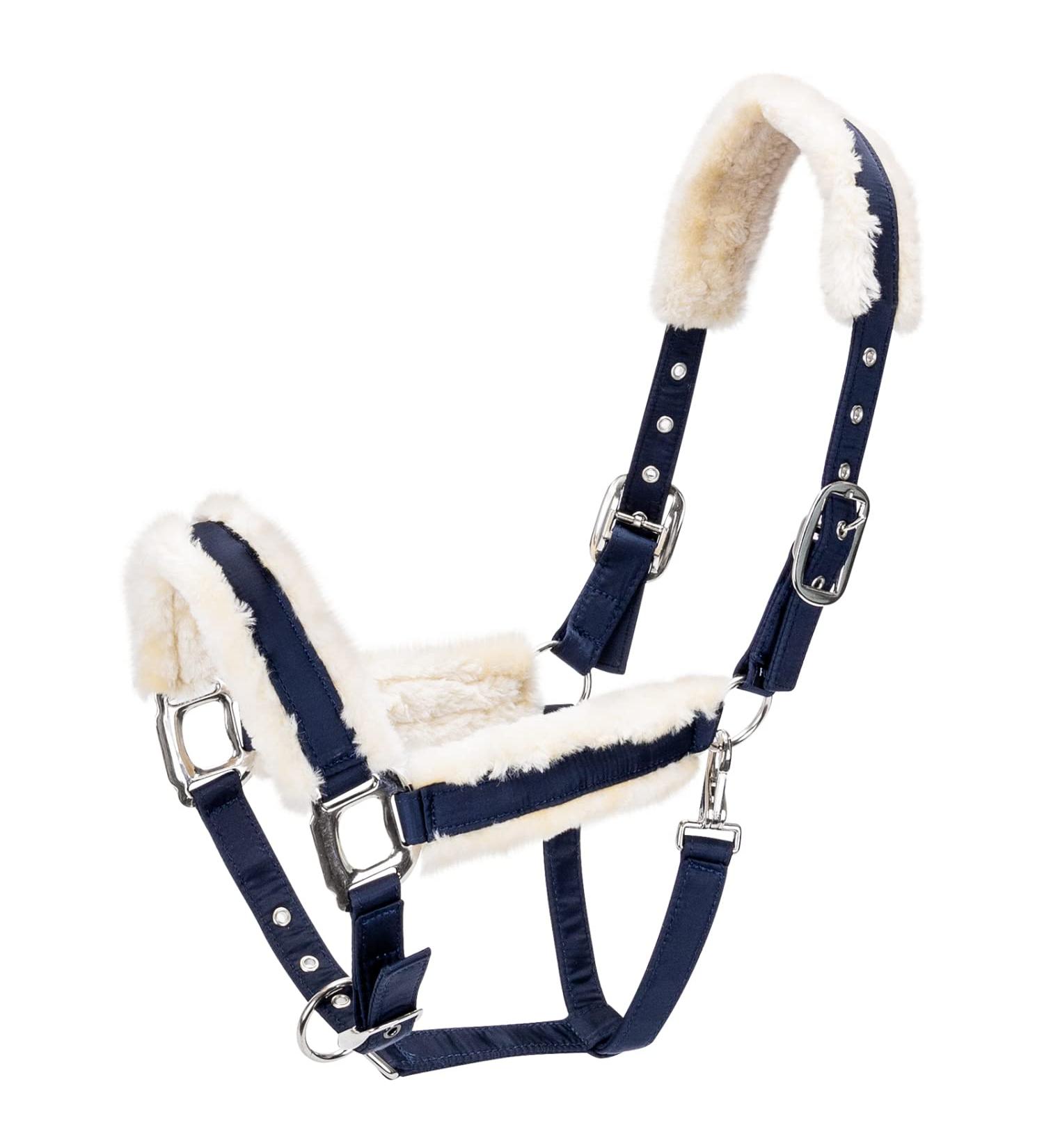 Nobleza Knotted Halter for Horses - Padded Nose & Neck Dark Blue | Ideal for Riding & Training - International Shipping Available - Buy Online on SooperMarket.com