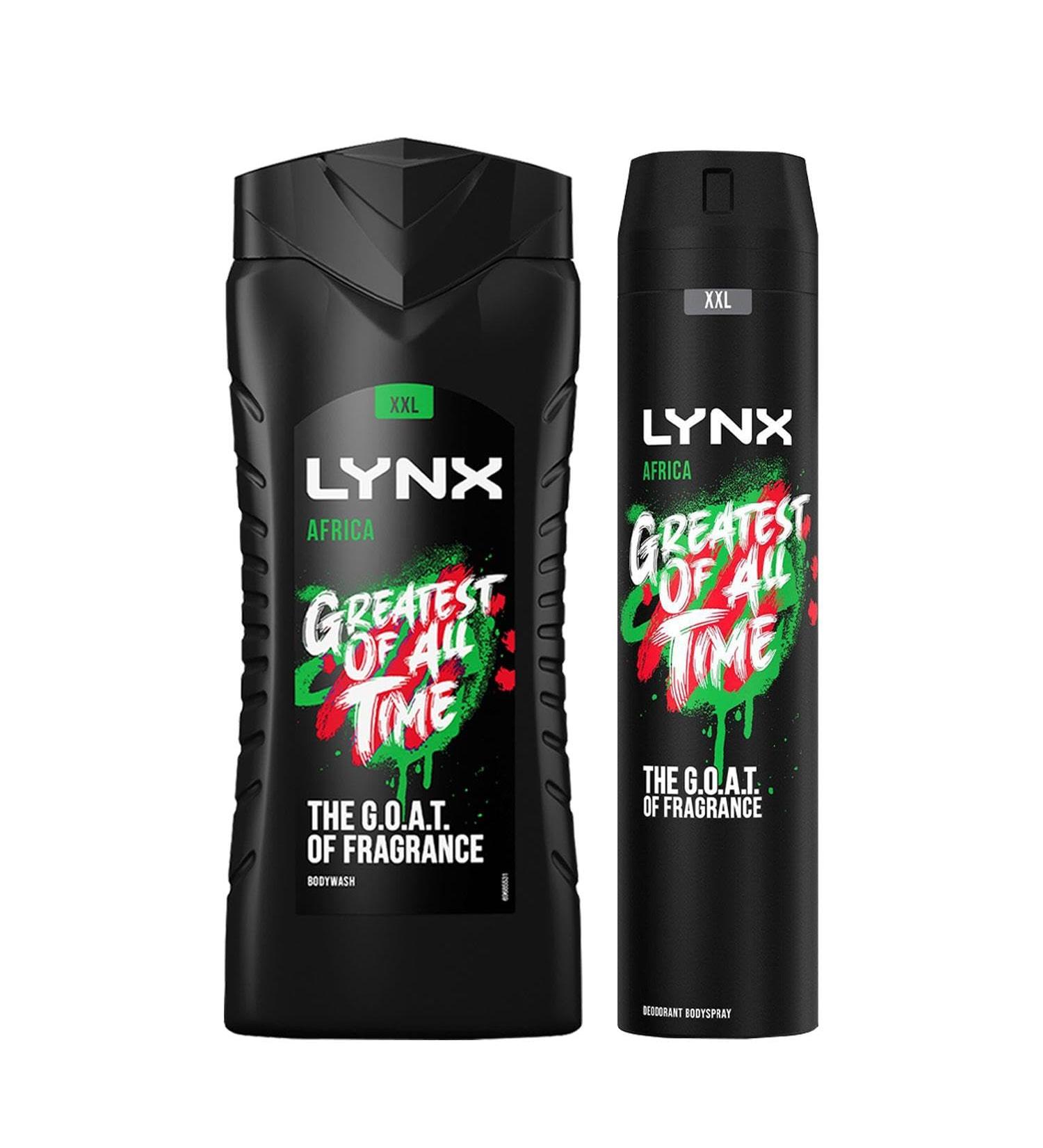 Lynx 12 Hour Refreshing Africa Shower Gel 500 with Lynx 48 Hour Fresh Body Spray 250ml Leaving you smelling great Dermatologically Tested Keep Smelling Irresistible! - Buy Online on SooperMarket.com
